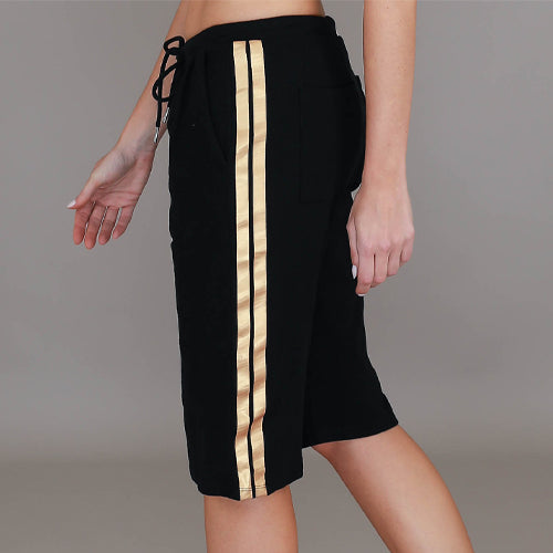 Joanne | Women's Side Stripe Long Jersey Shorts – Cotton Jersey size guide