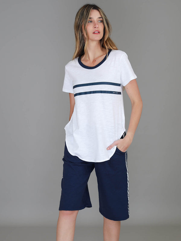 Cherie Stripe Print T-Shirt