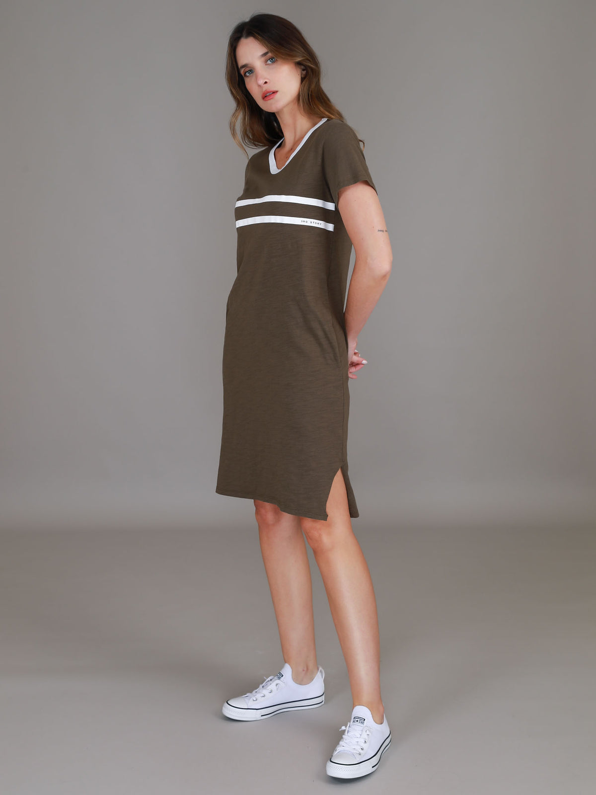 dark olive dress