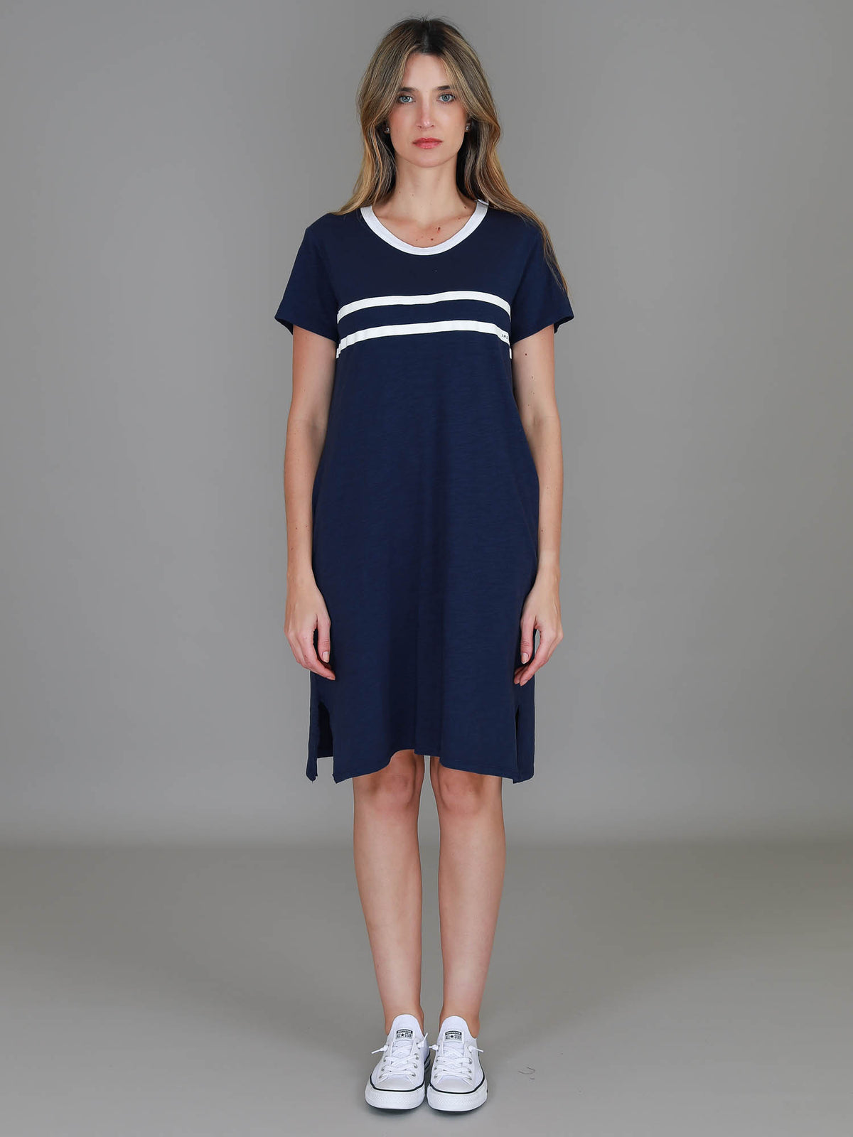 navy casual dress