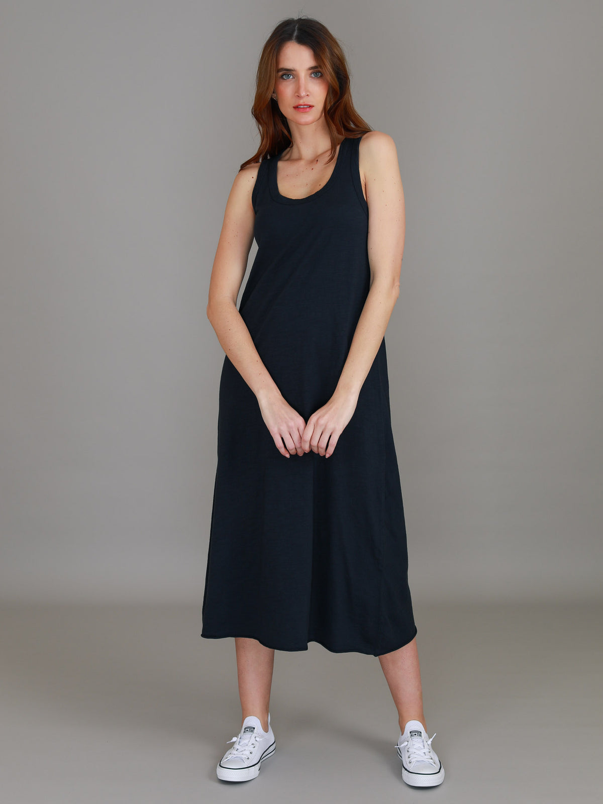 navy tank dress