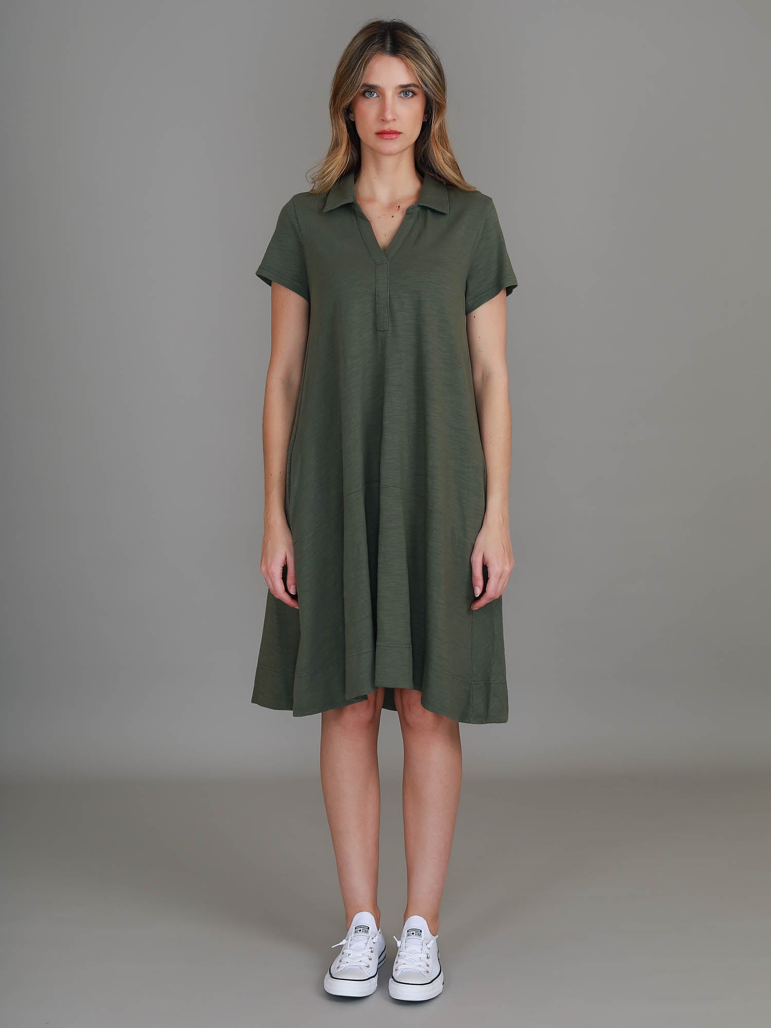 green womens dress #color_khaki