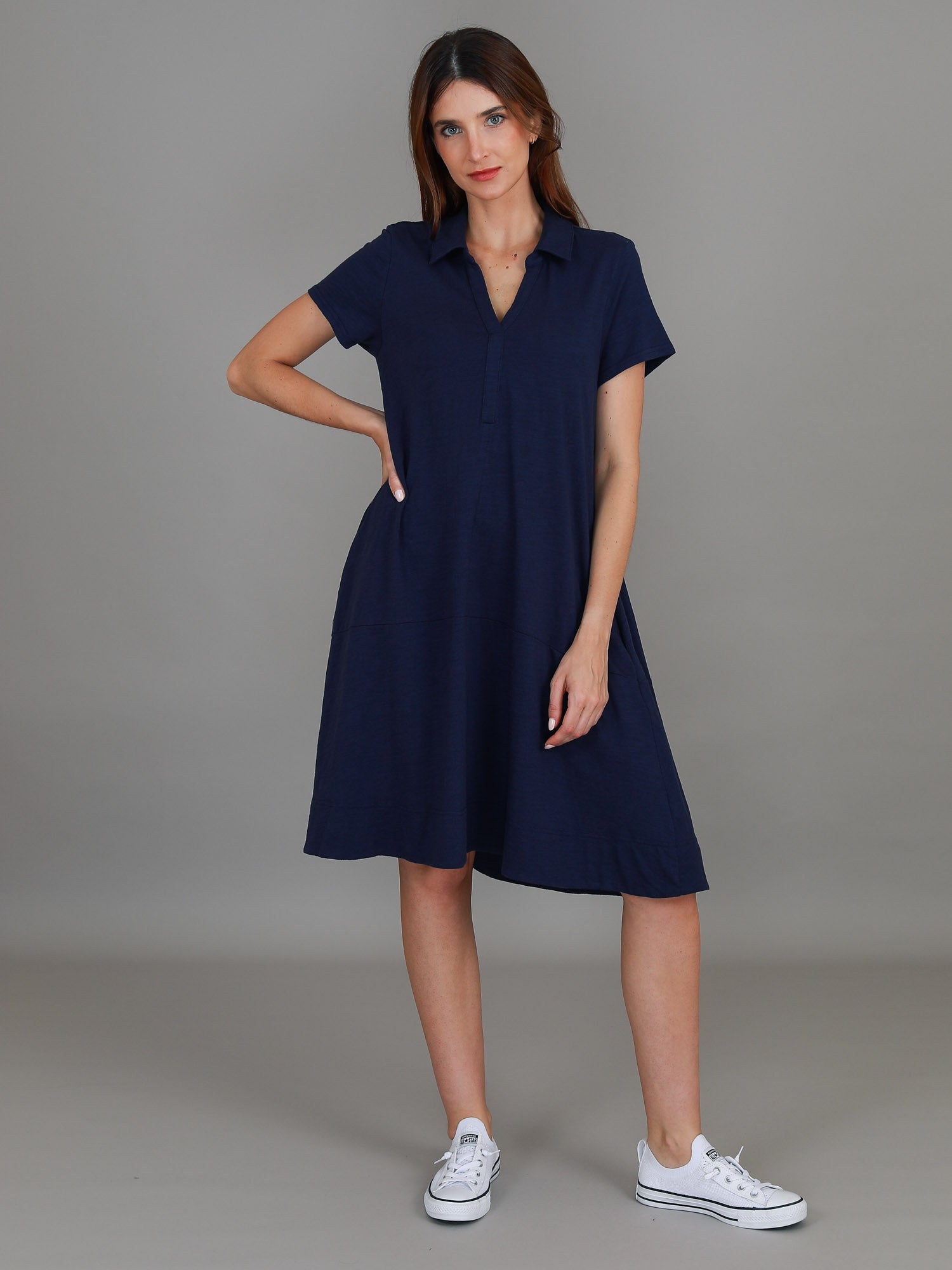 t shirt dress #color_navy