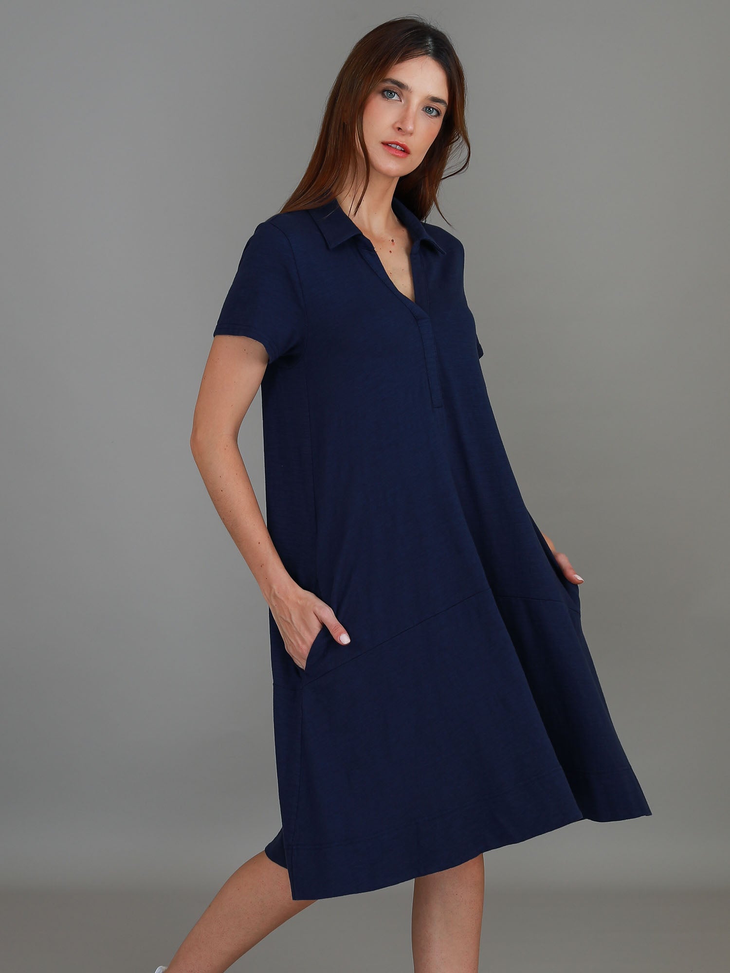 tshirt dress #color_navy