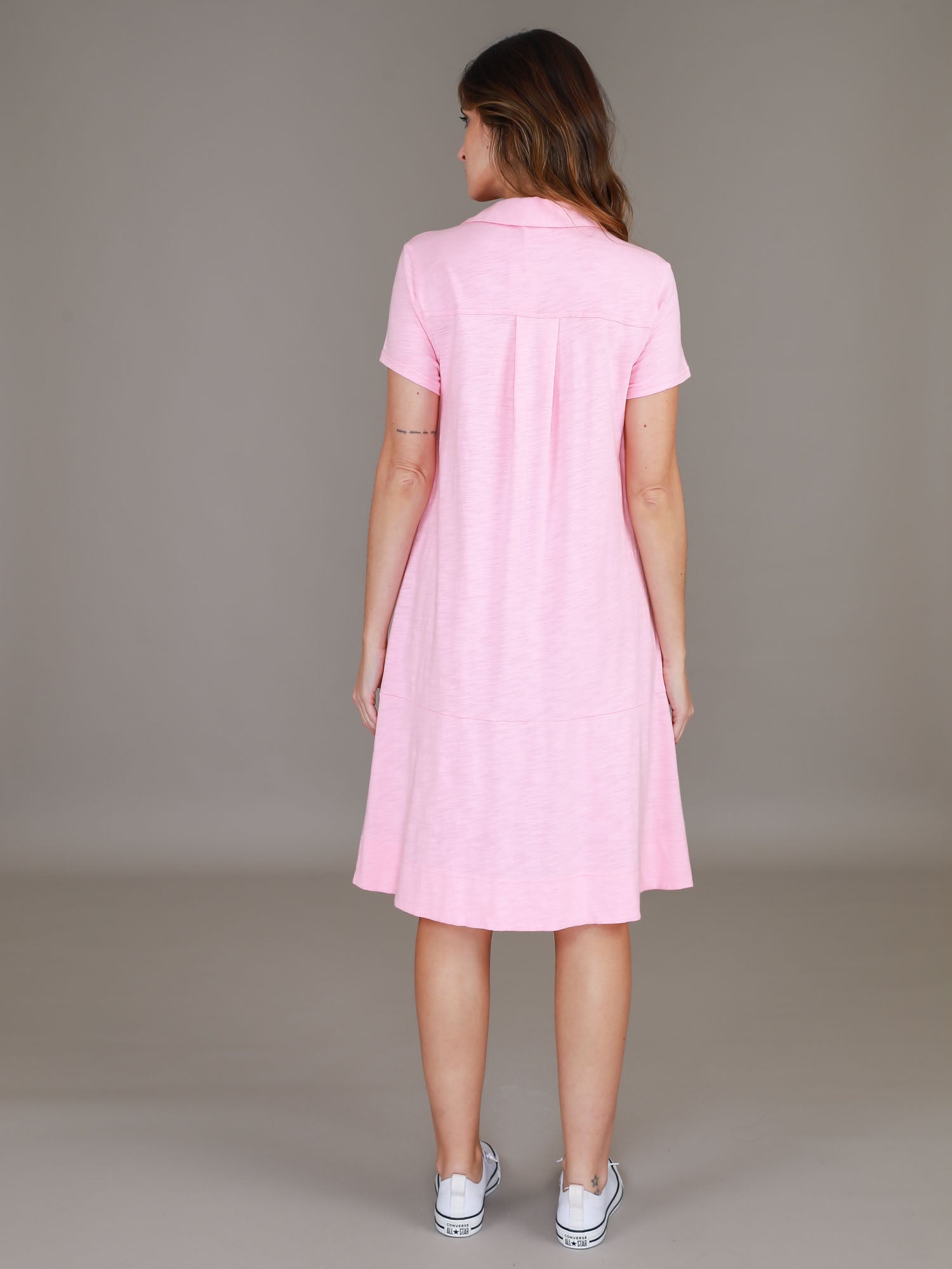 blush pink polo dress #color_powder pink