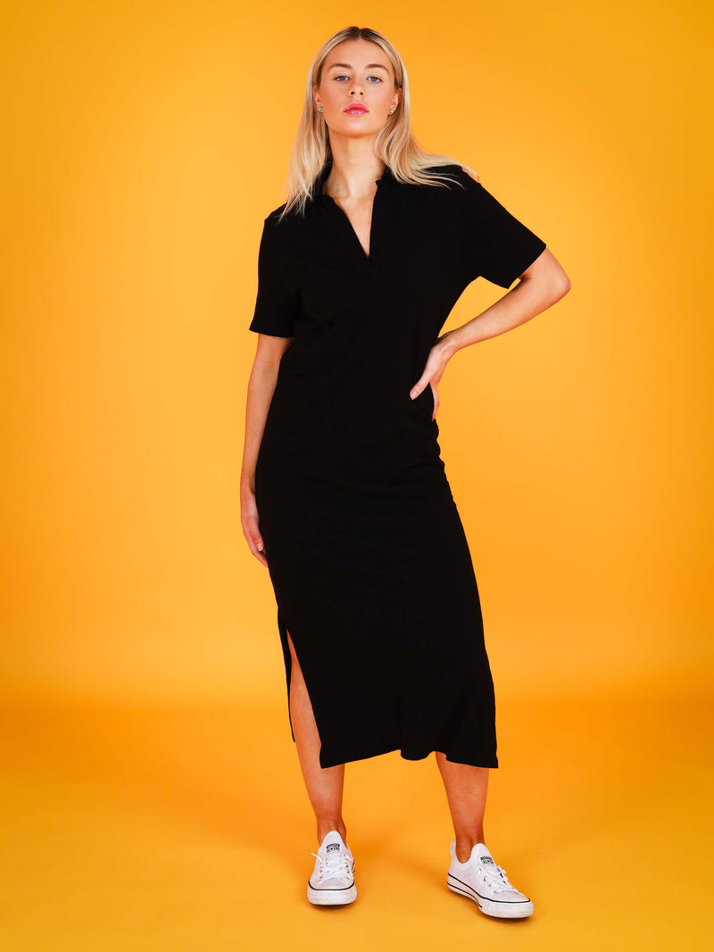 polo dress #color_black