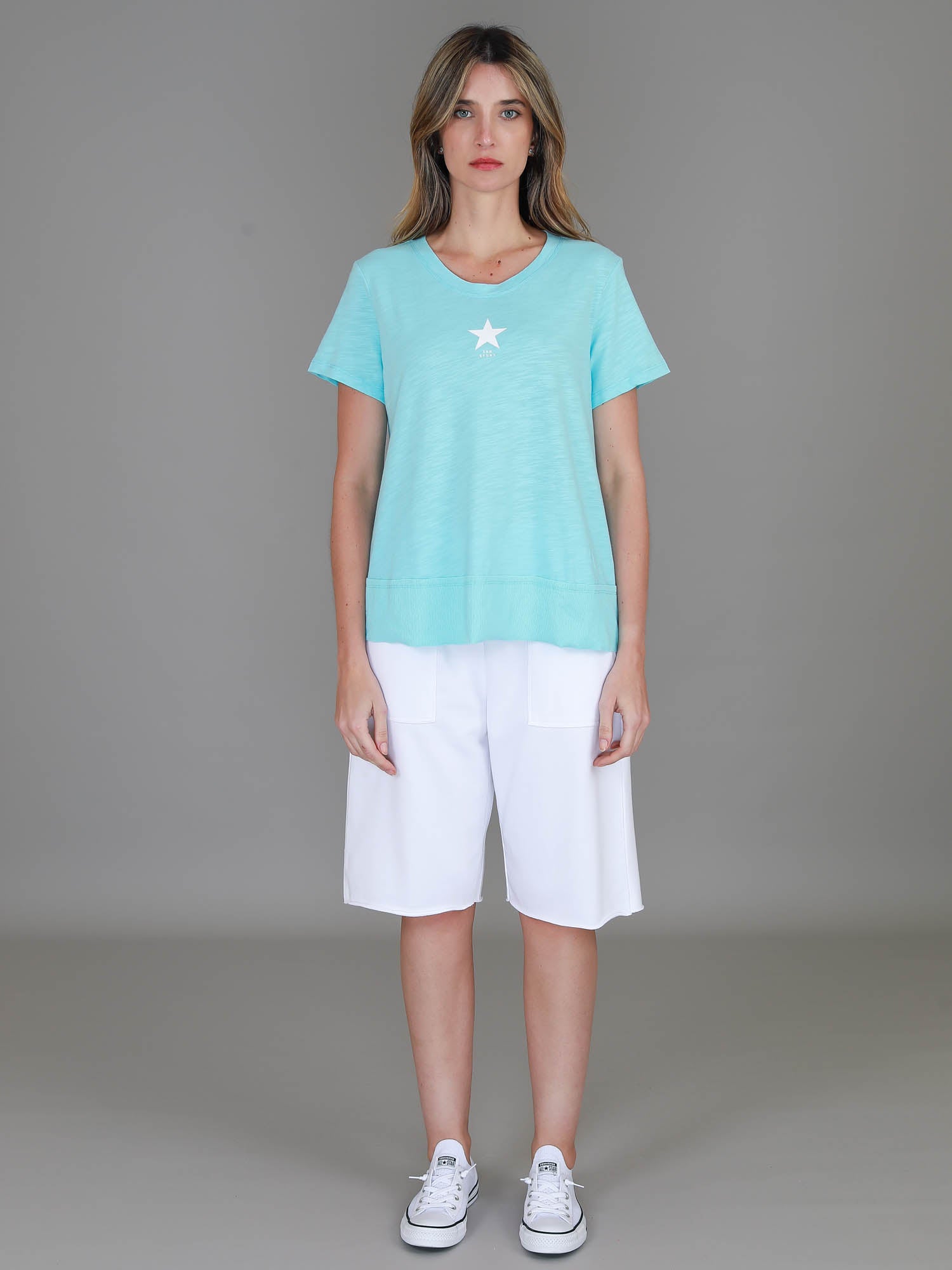 sky blue graphic tee #color_tiffany blue