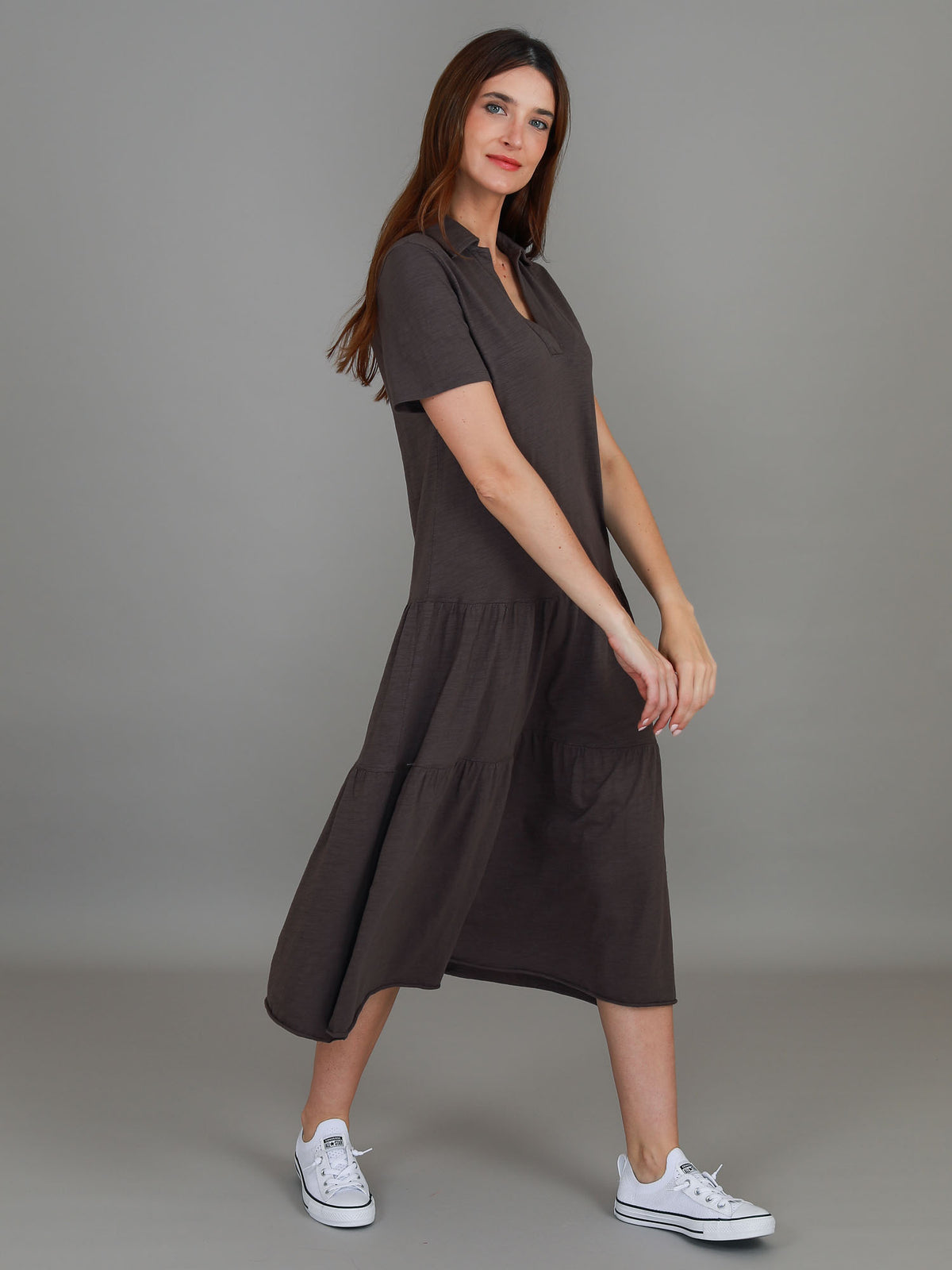 brown polo dress