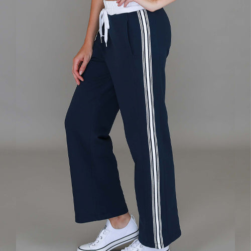 Delta Stripe Straight Leg Sweatpants size guide