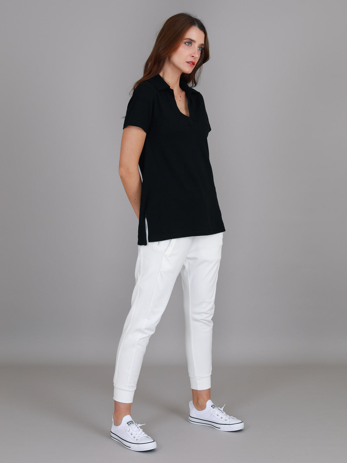 black polo short sleeve