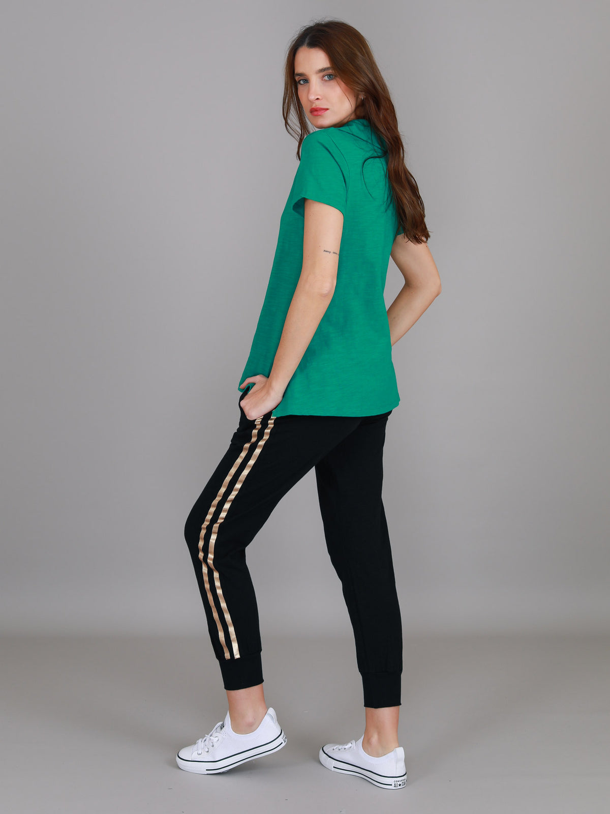 green grass polo women
