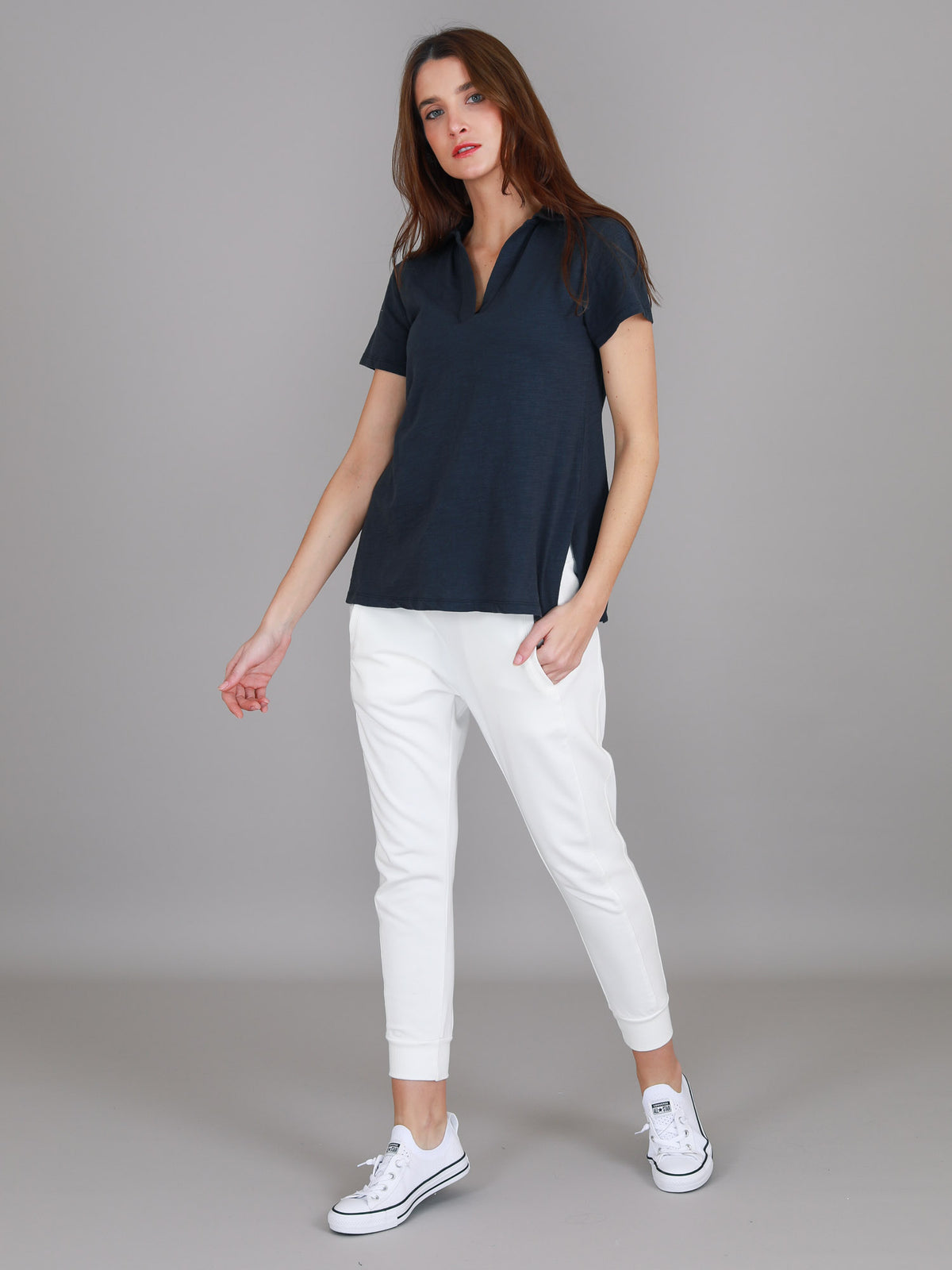 navy polo short sleeve