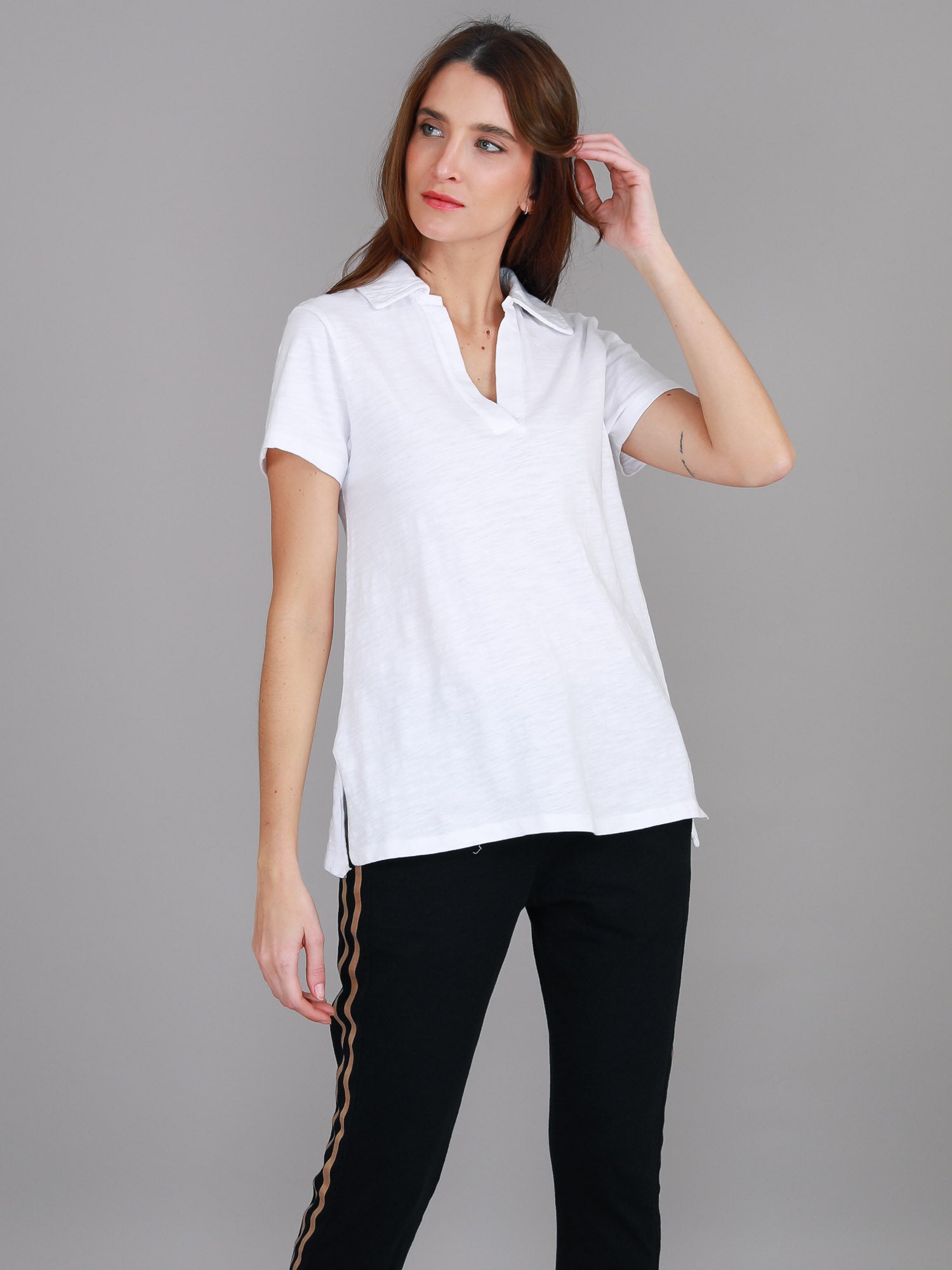 white polo t shirt #color_white