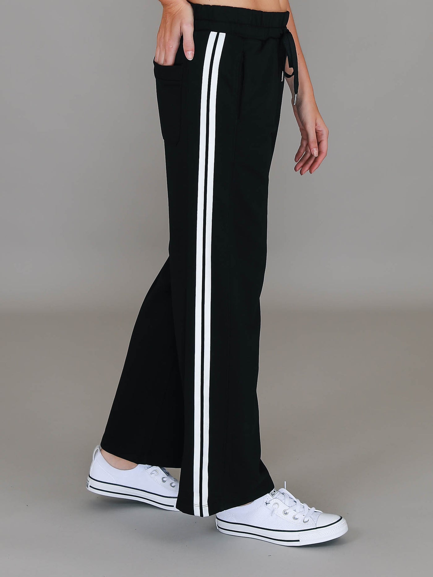 Pammy Stripe Straight Leg Sweatpants