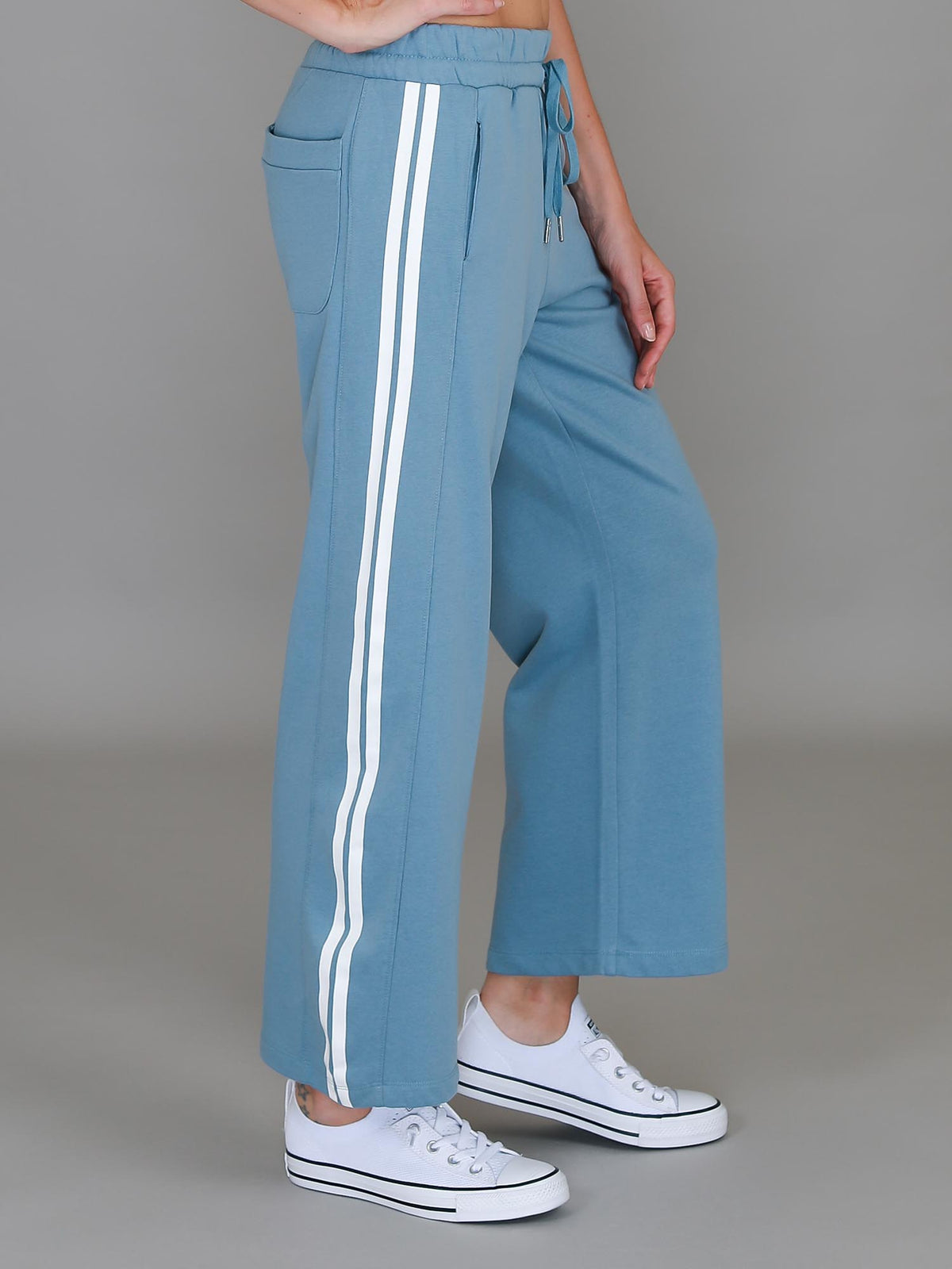 Pammy Stripe Straight Leg Sweatpants