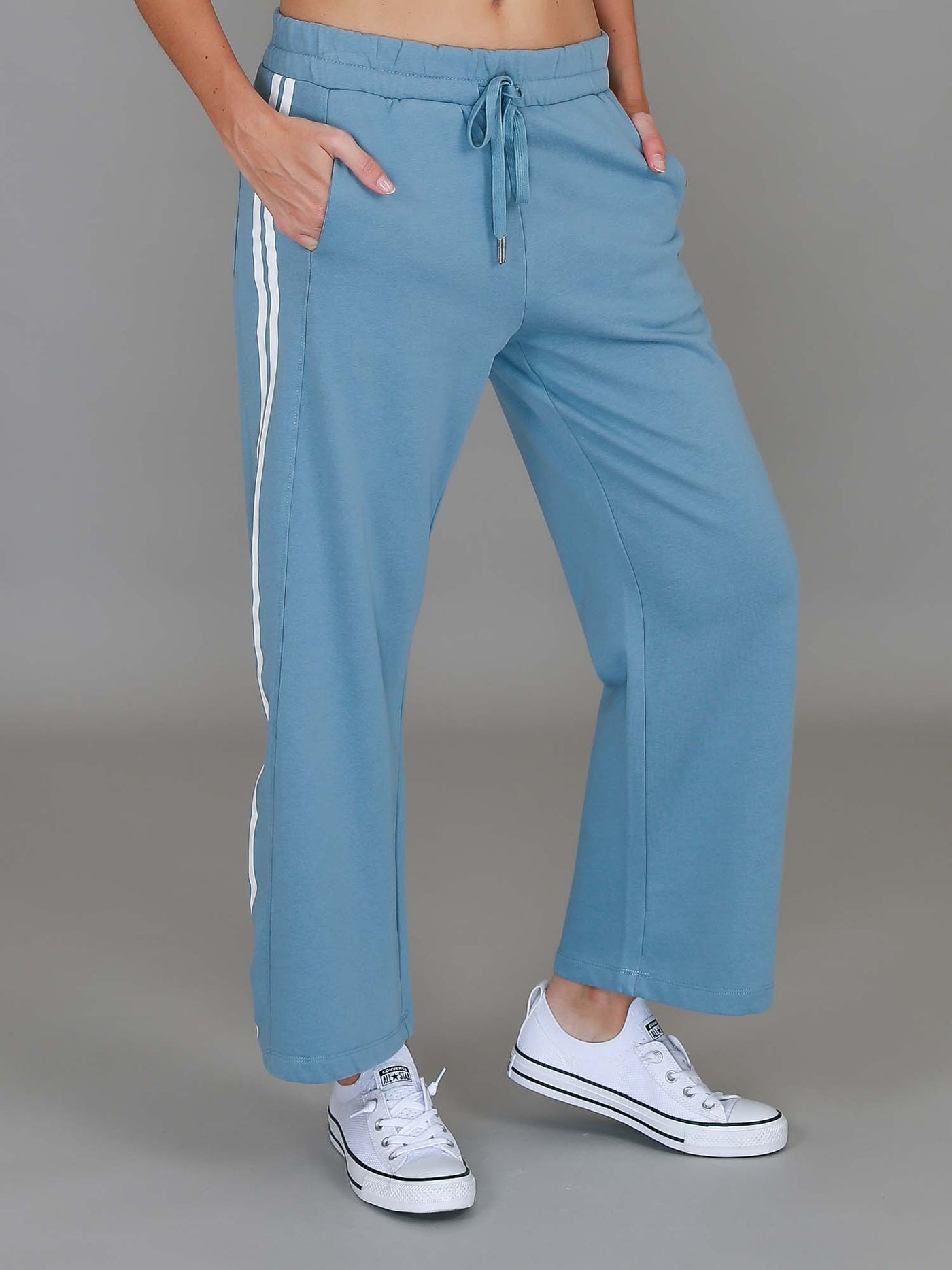 Pammy Stripe Straight Leg Sweatpants