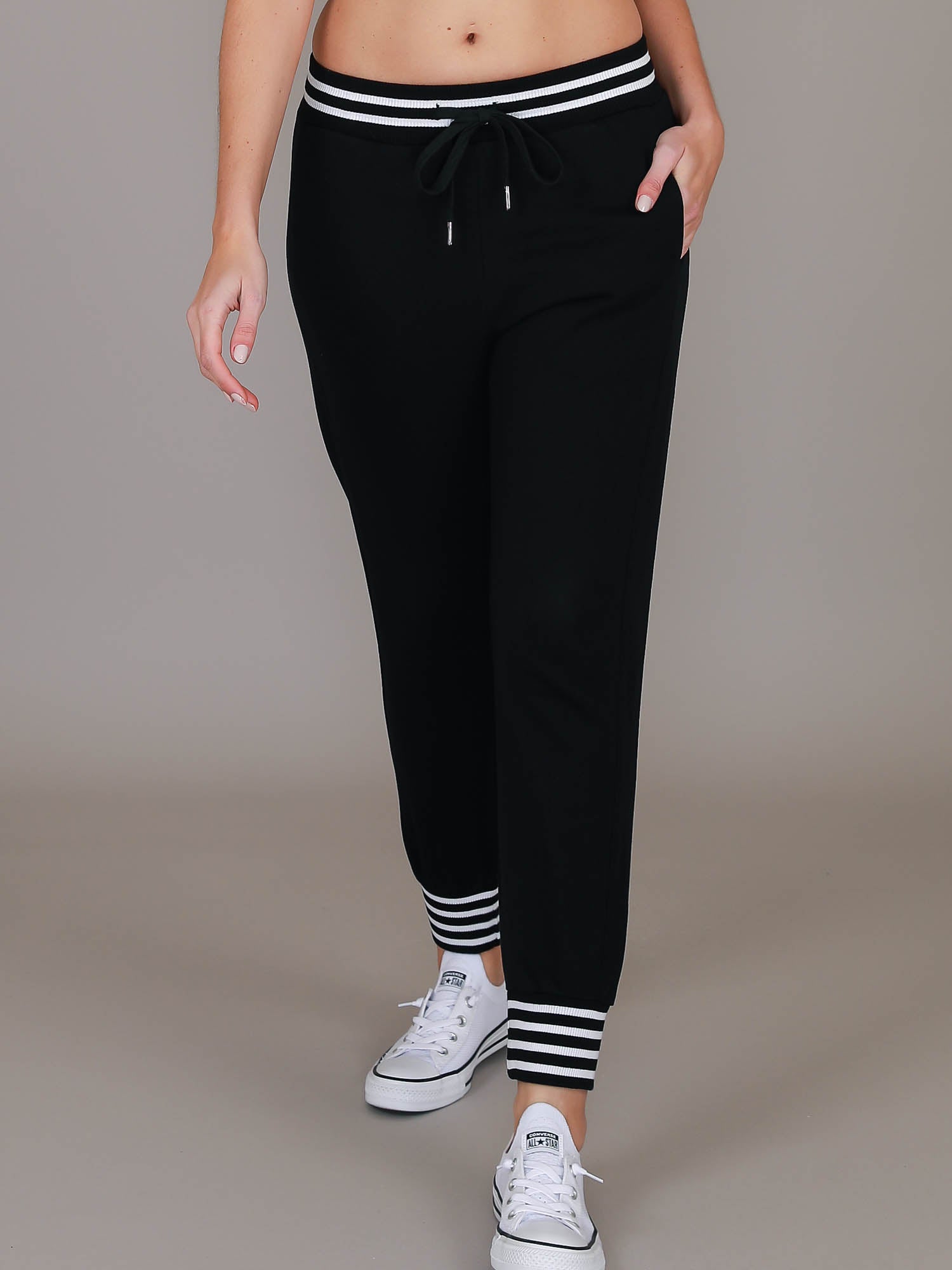 black tapered joggers #color_black