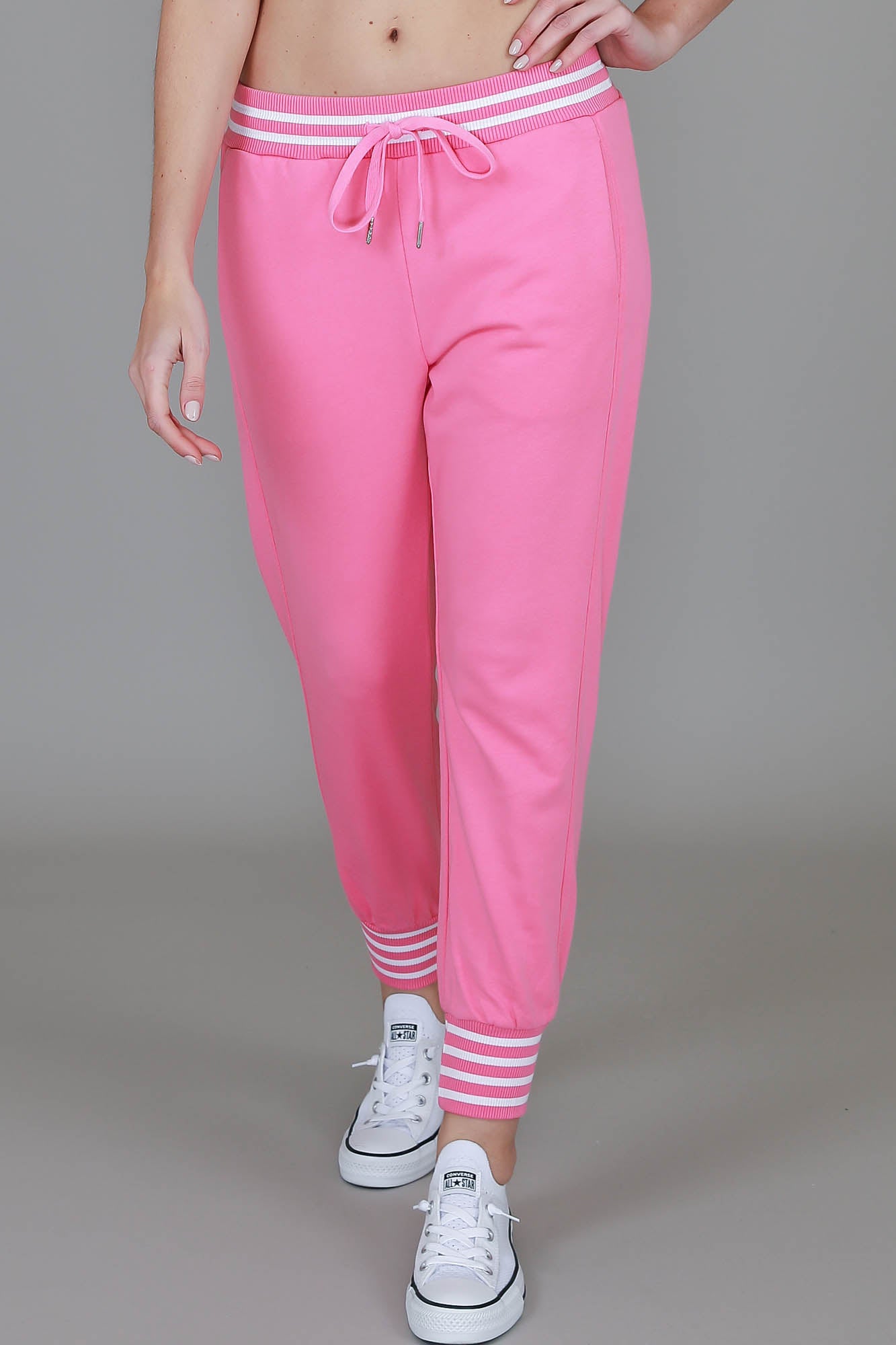 bright pink joggers #color_pop pink