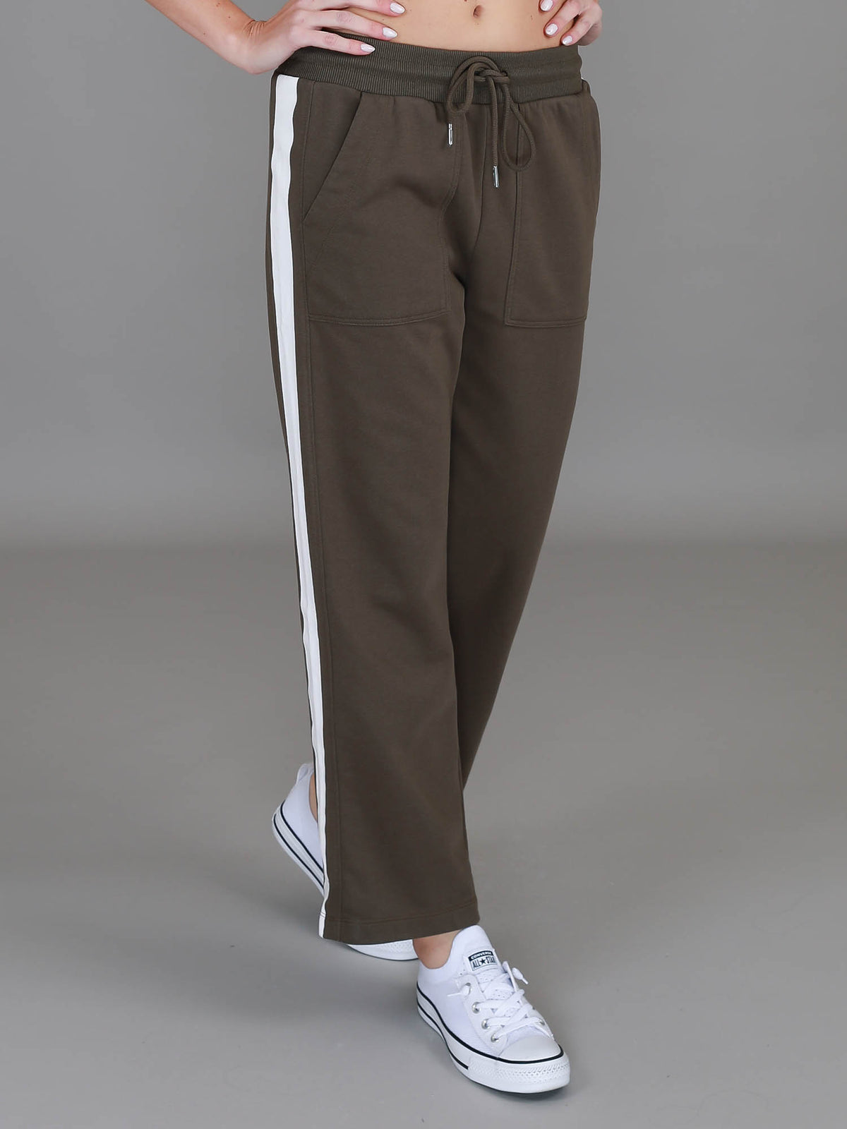 olive french terry sweatpants #color_dark olive