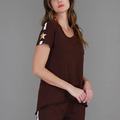 Junee | Women's Short Sleeve V Neck T Shirt – Cotton Jersey size guide