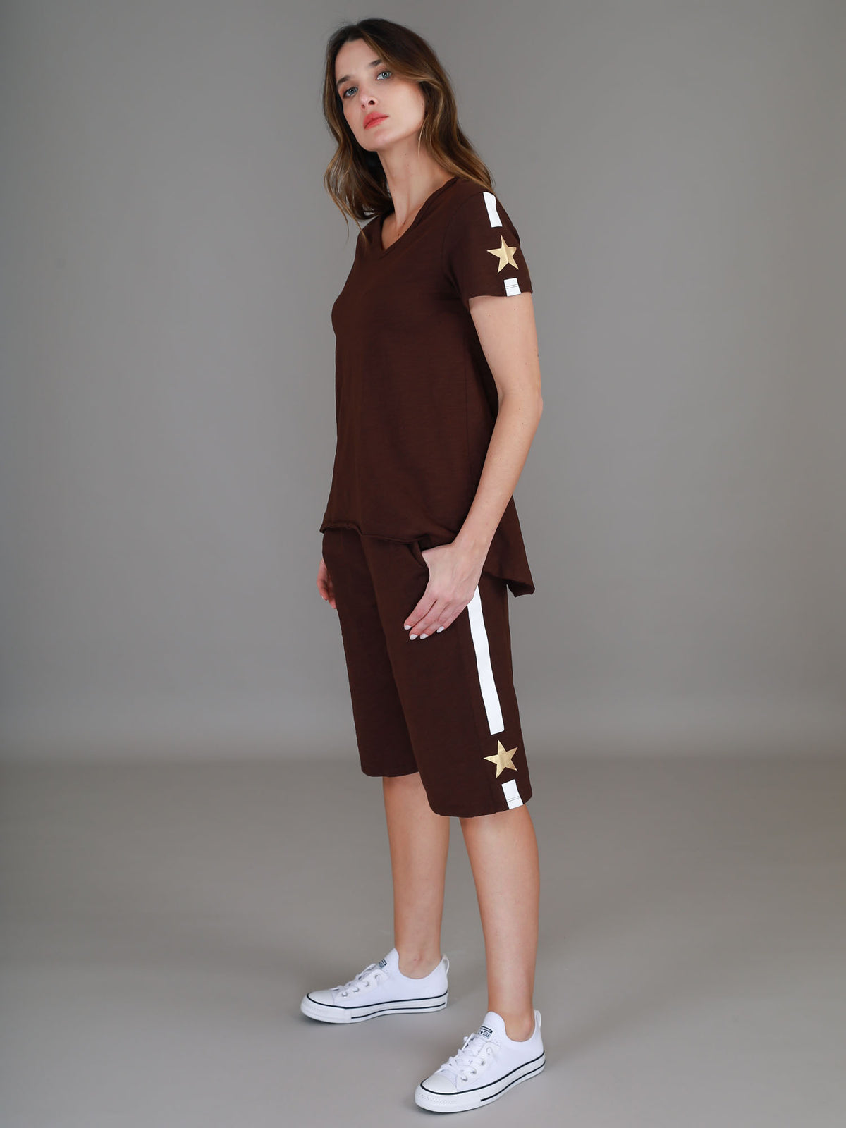 brown matching outfit #color_truffle