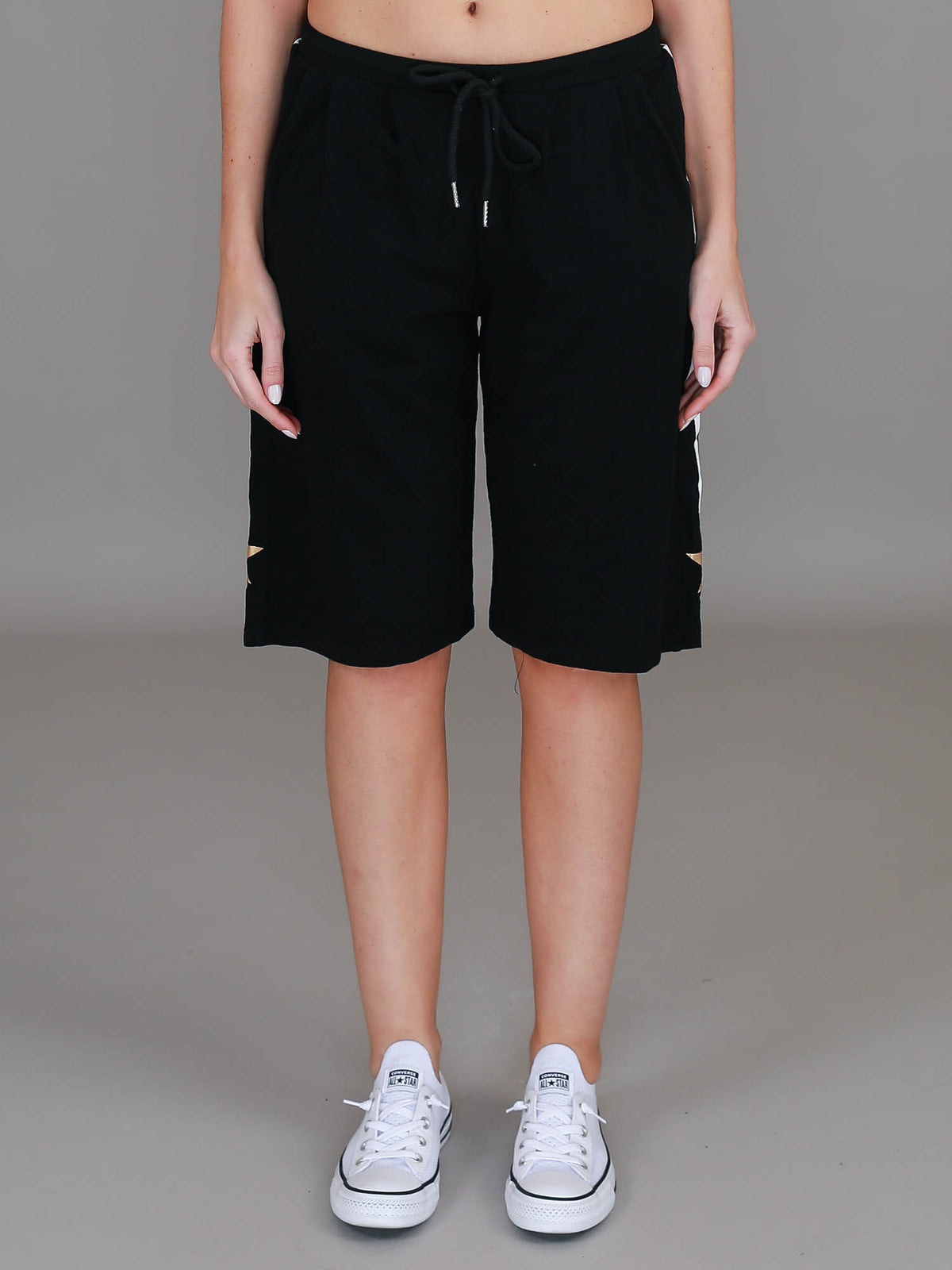 black casual shorts women #color_black