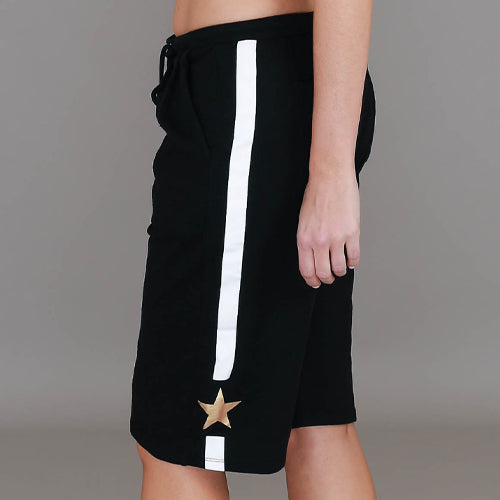 Junee | Women's Side Stripe Long Shorts – Cotton Jersey size guide