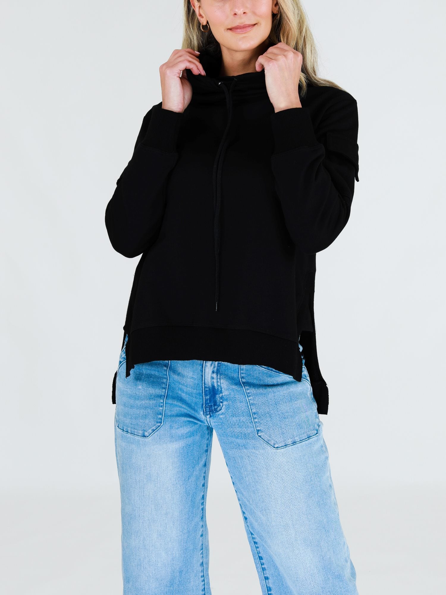 Cowl Neck Sweater #color_black