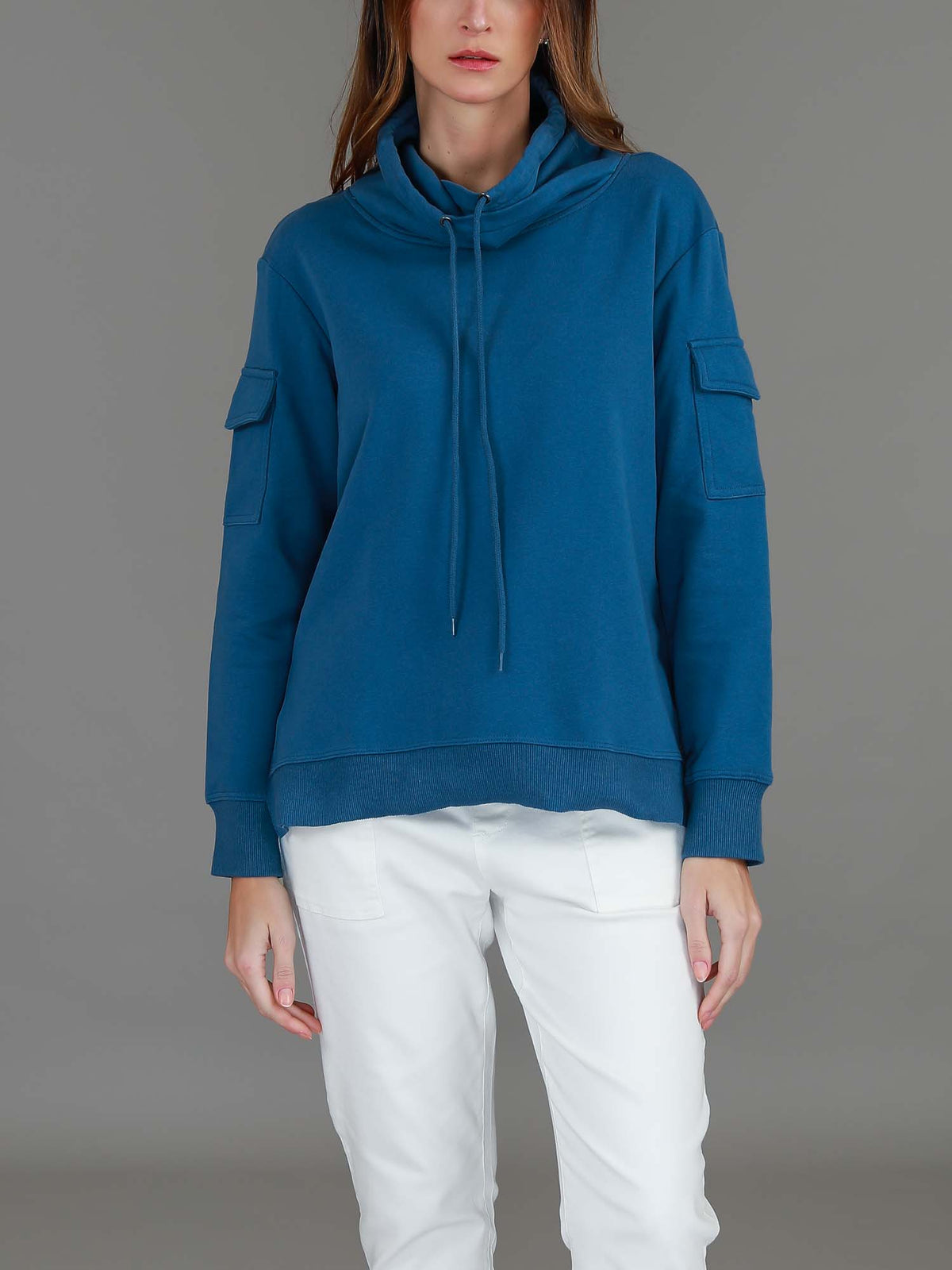 Keith Pocket Funnel Neck Sweatshirt