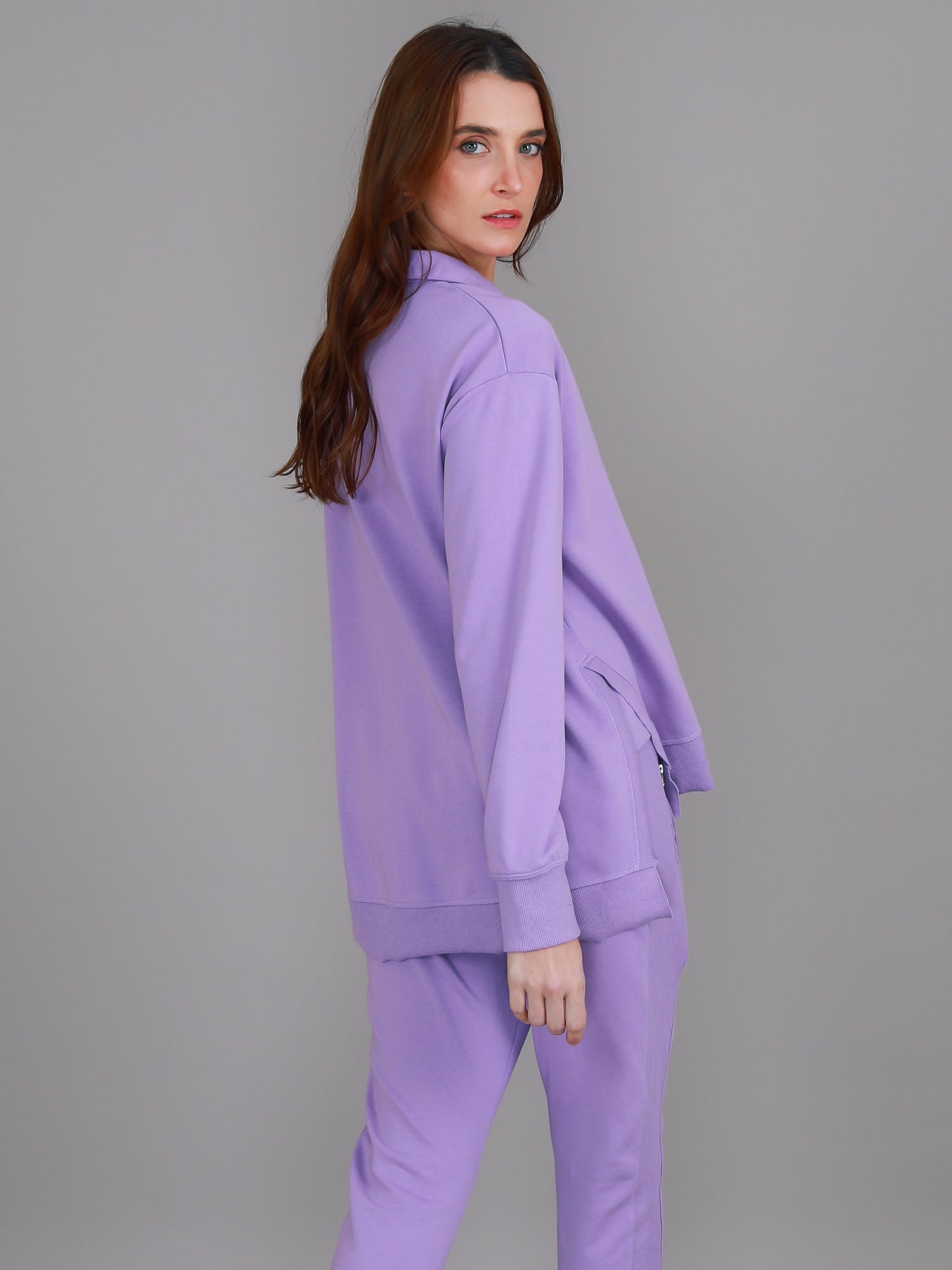 polo sweatshirt women's #color_grape juice