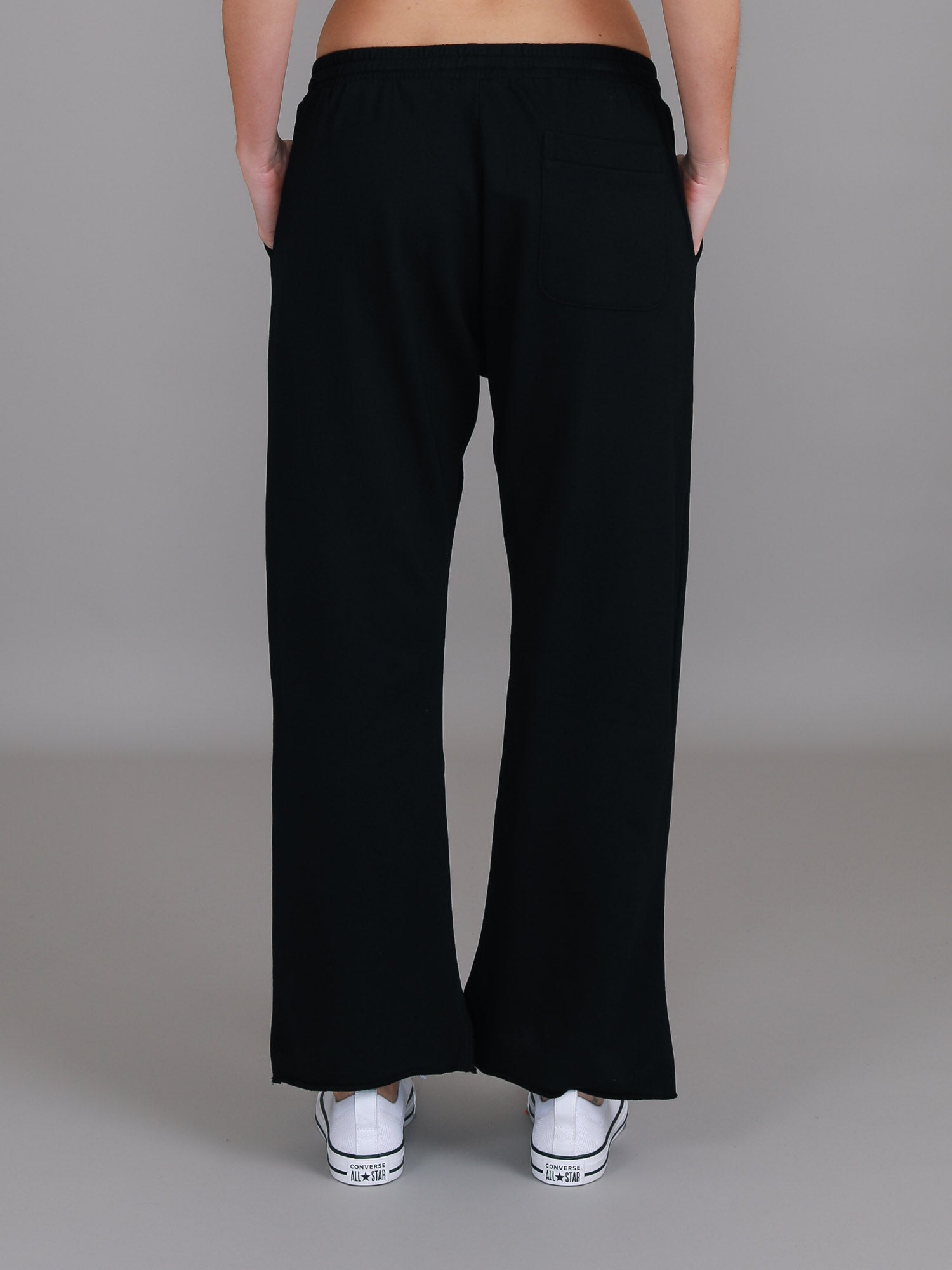 women wide leg sweatpants #color_black