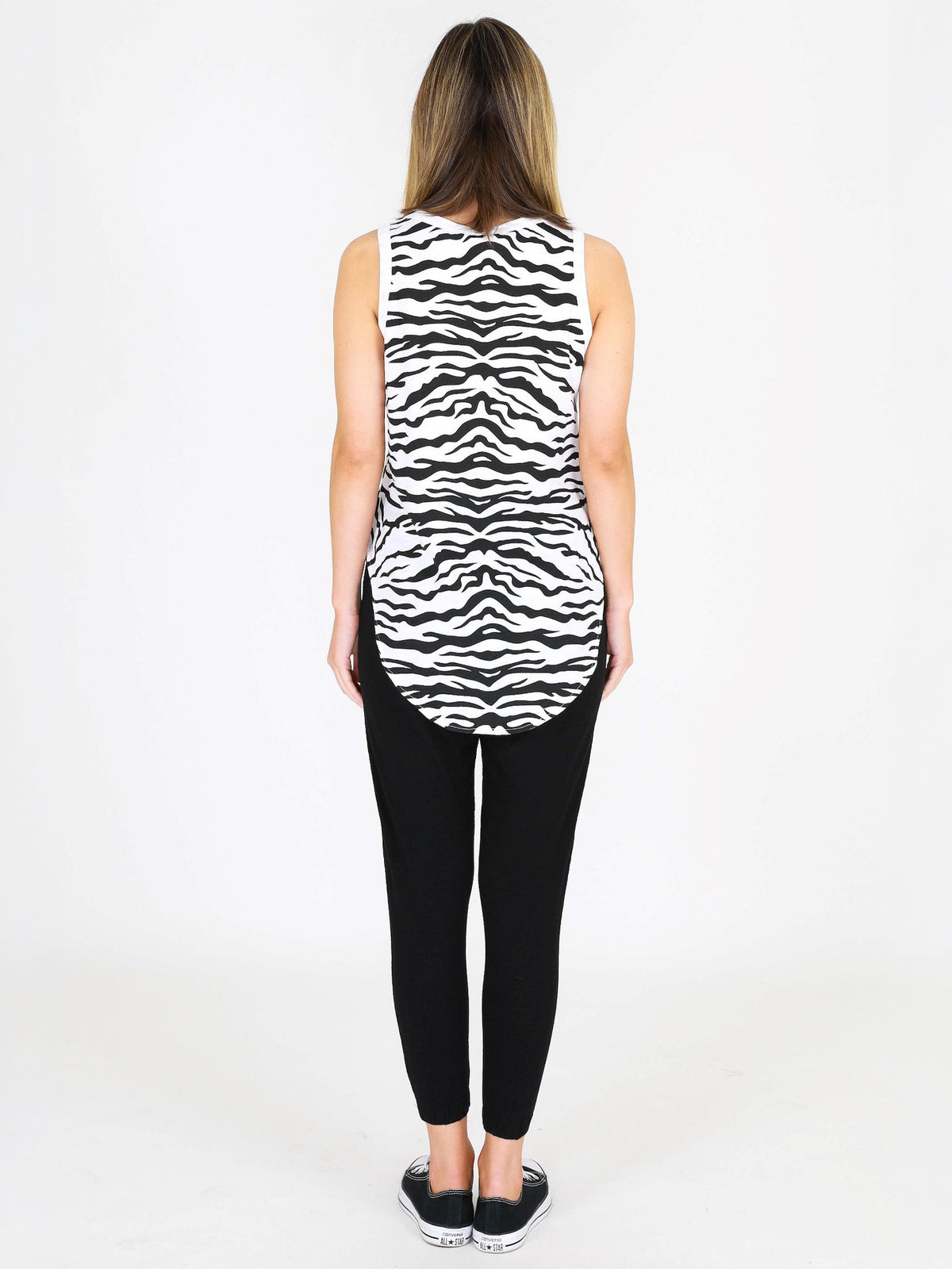 zebra print singlet #color_white
