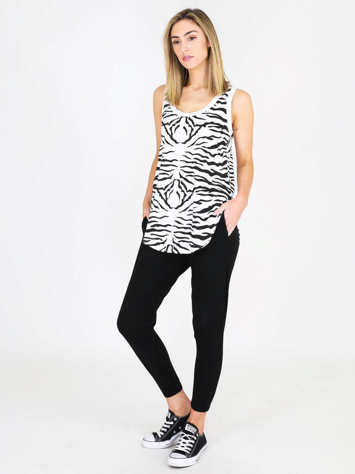 Eloise Zebra Print Tank Top (Sale)