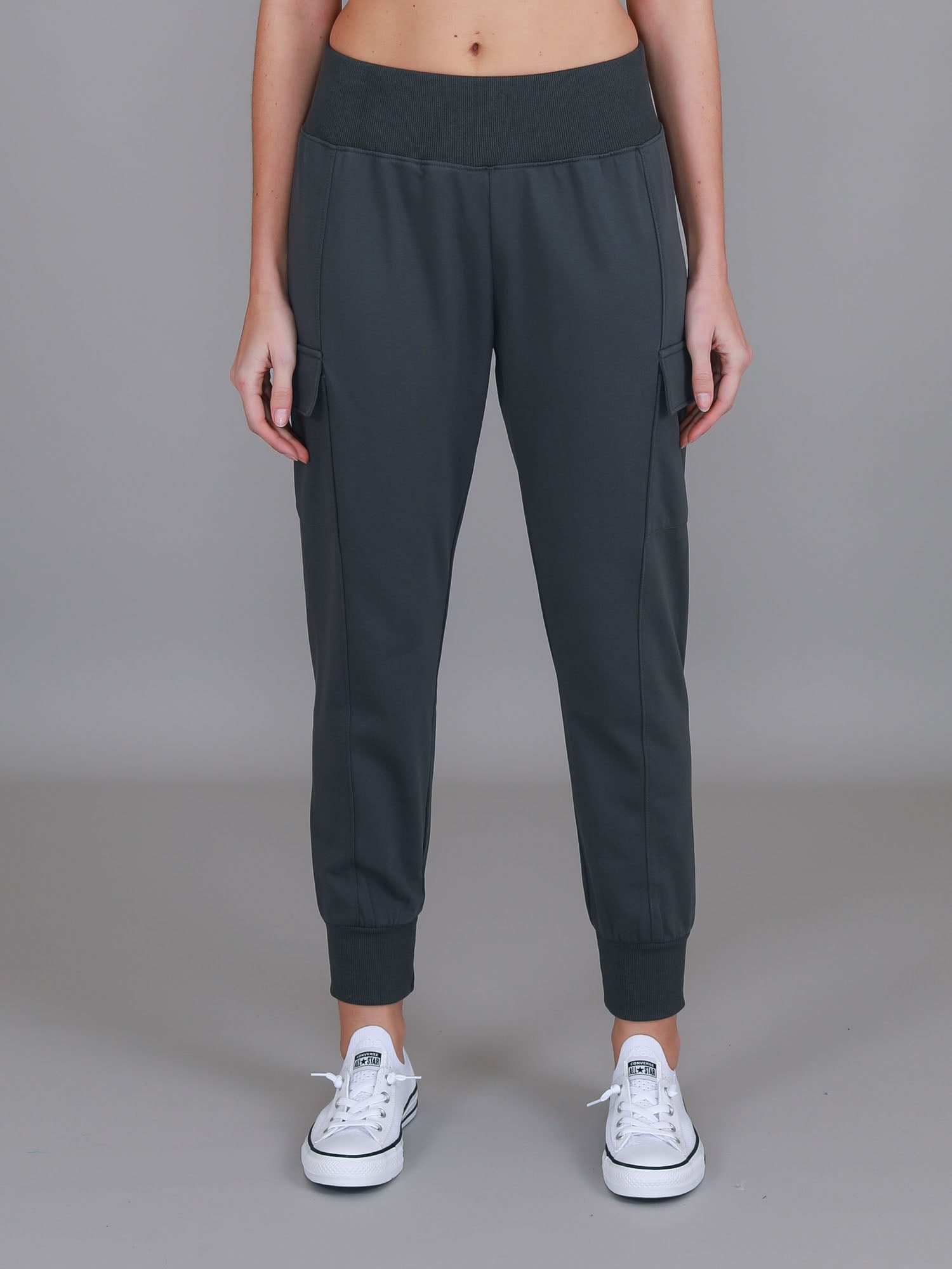 high waisted track pants #color_charcoal