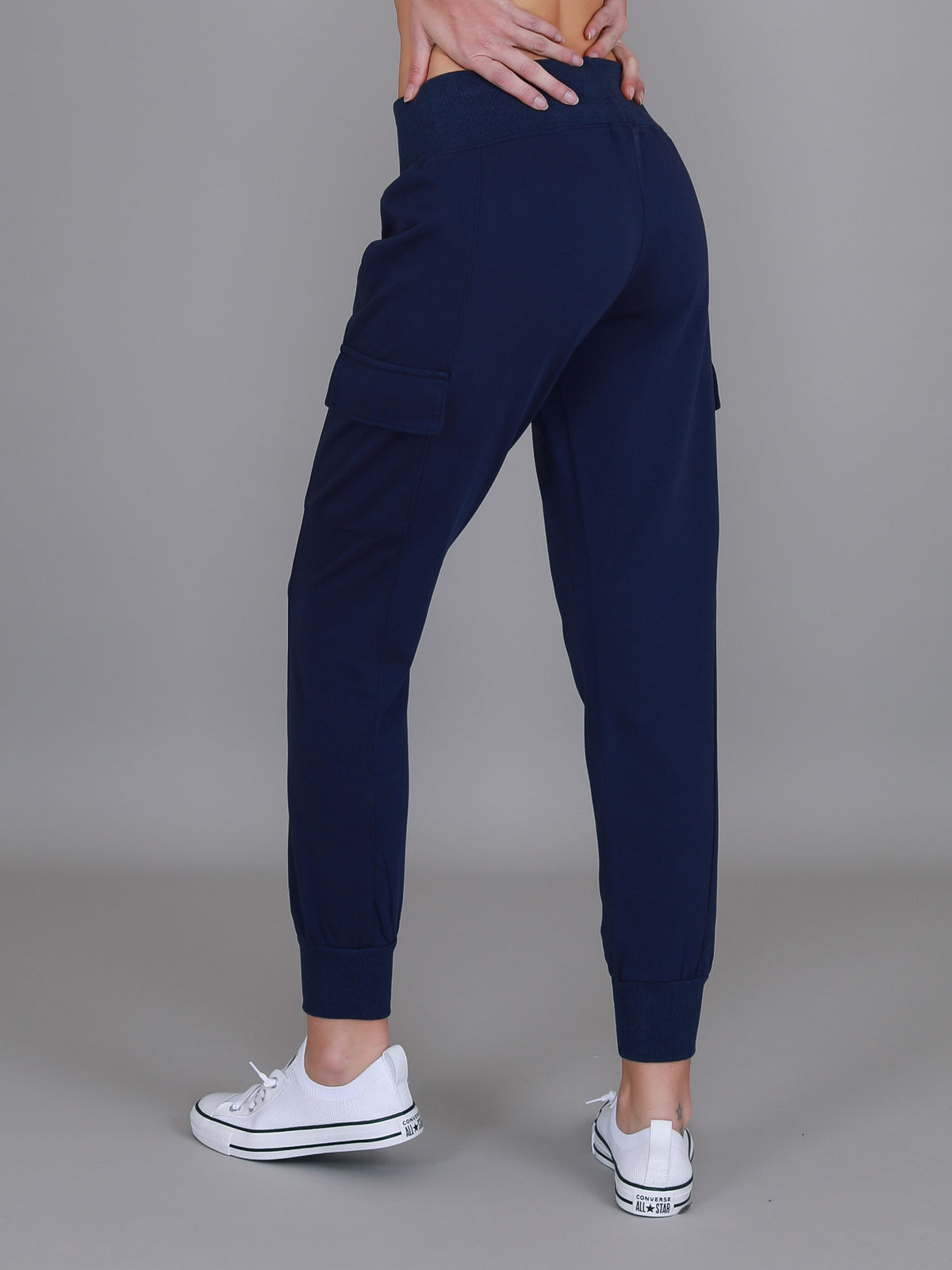 navy blue track pants