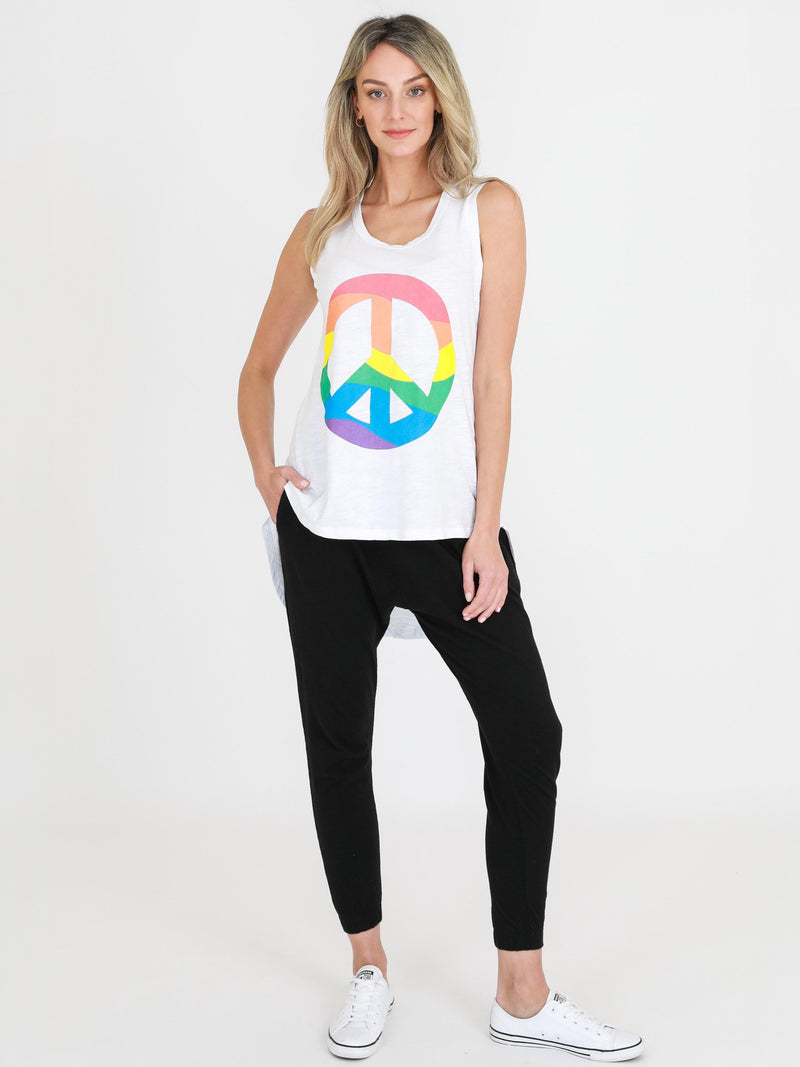 peace sign tank top #color_white