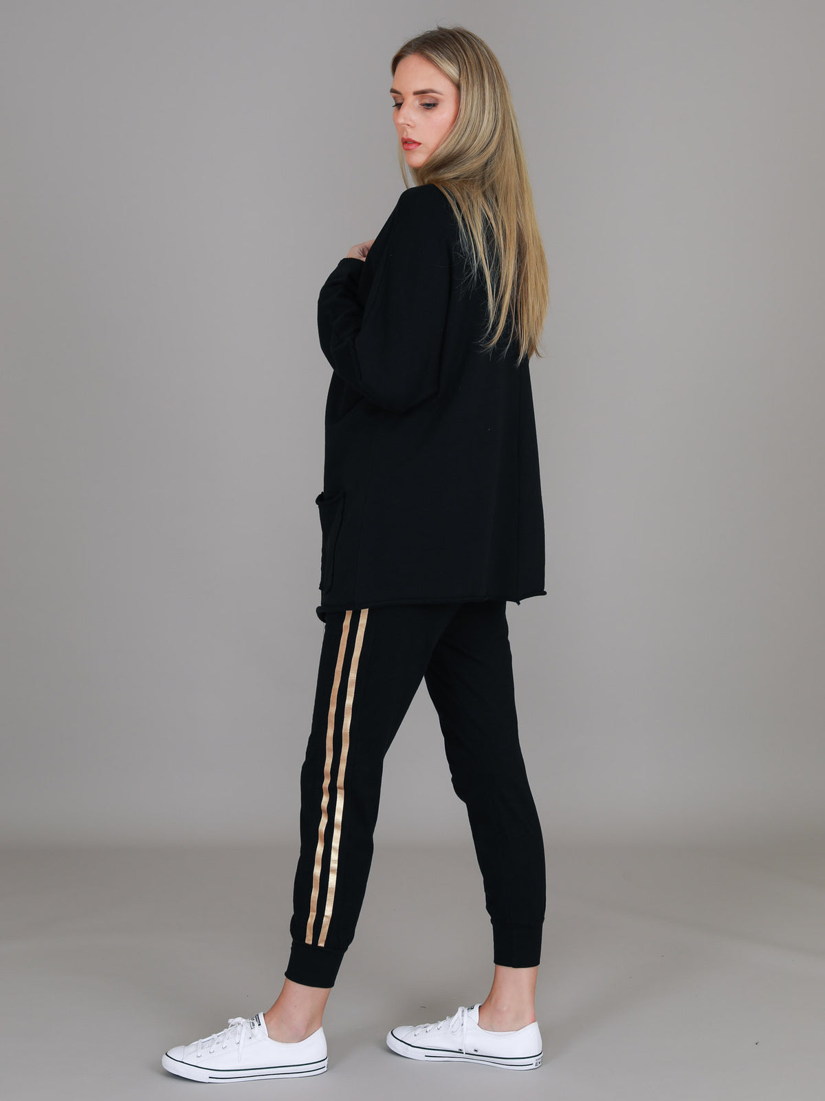 black cardigans