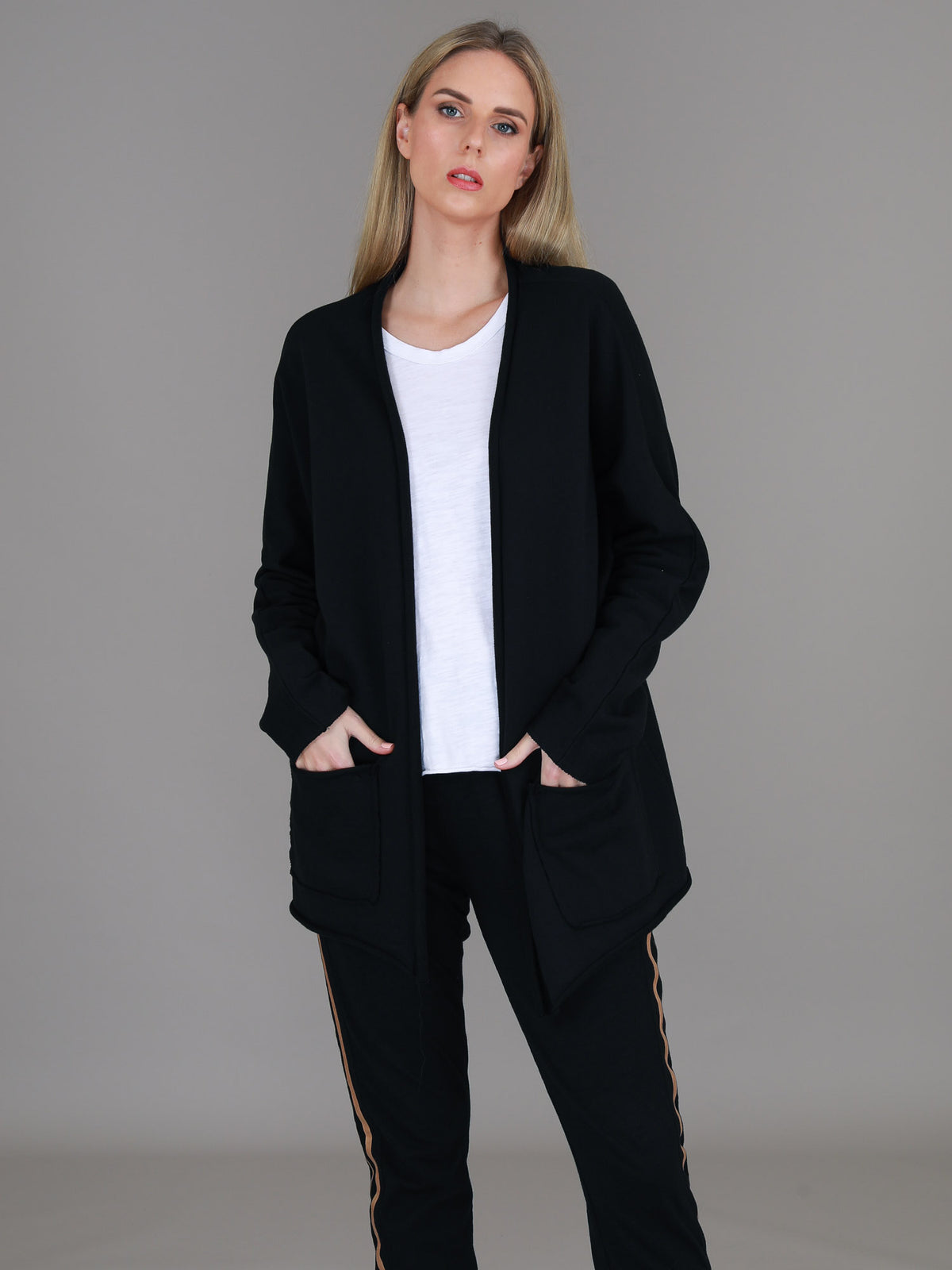 black cardigan women