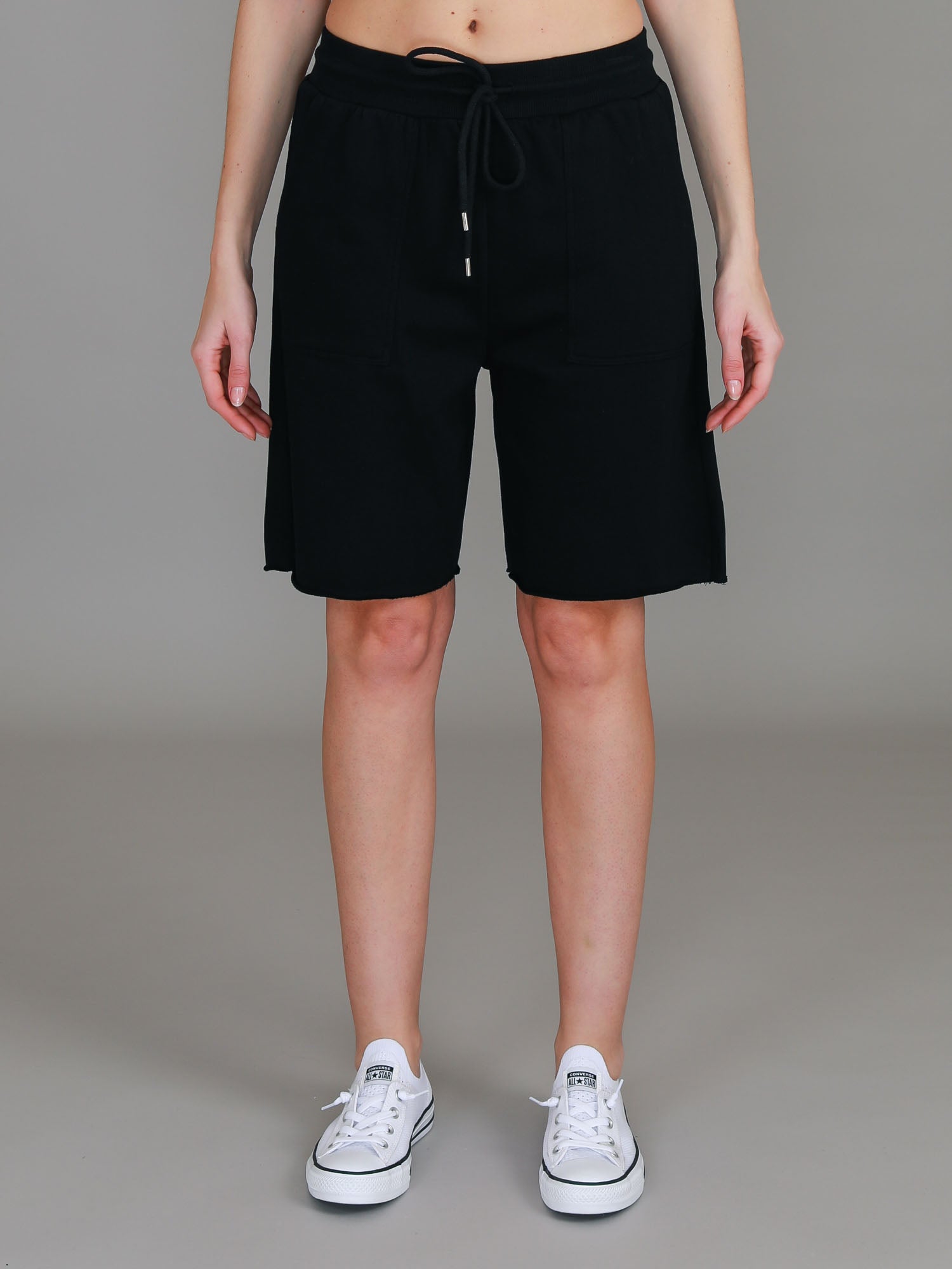 ladies long shorts #color_black