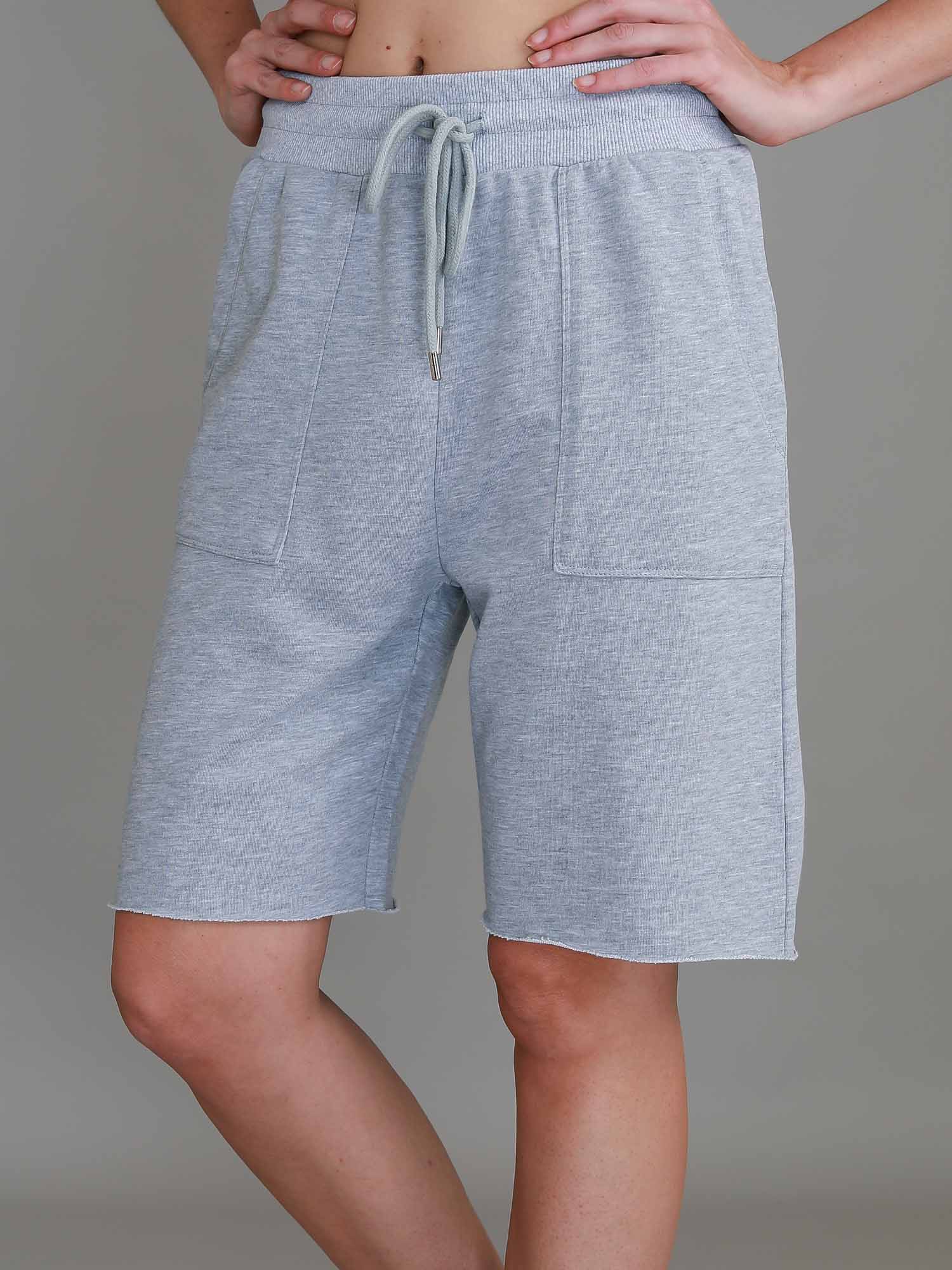 bermuda shorts women #color_grey marle