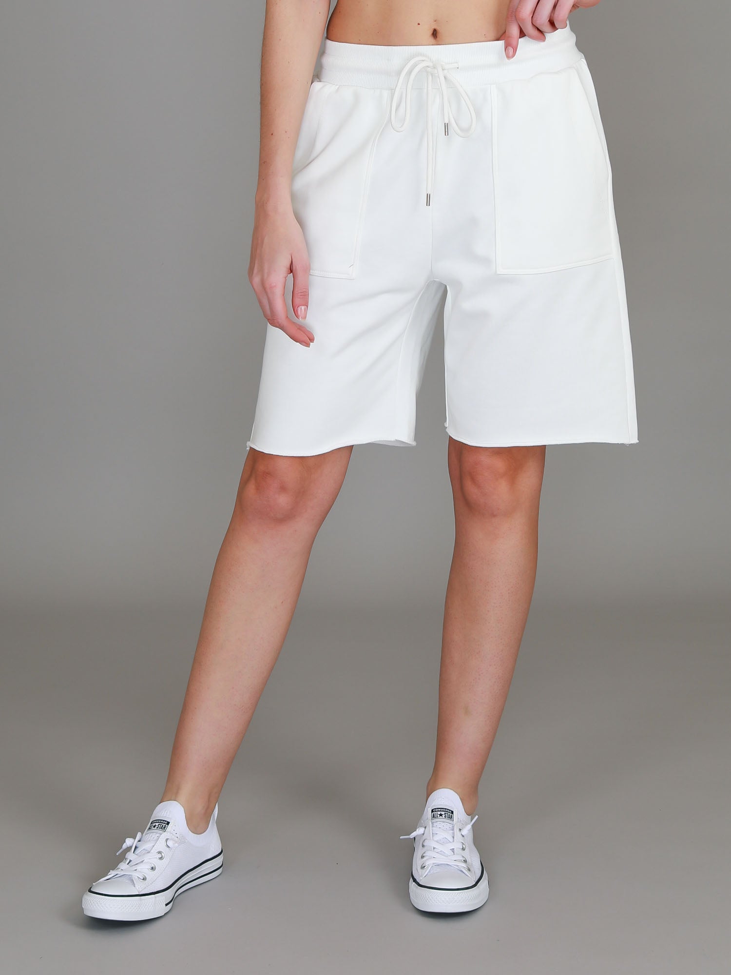 white tailored shorts #color_white