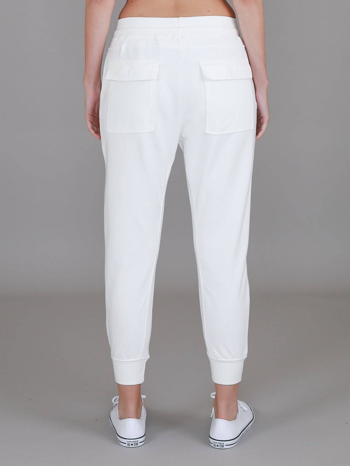 white jogger pants