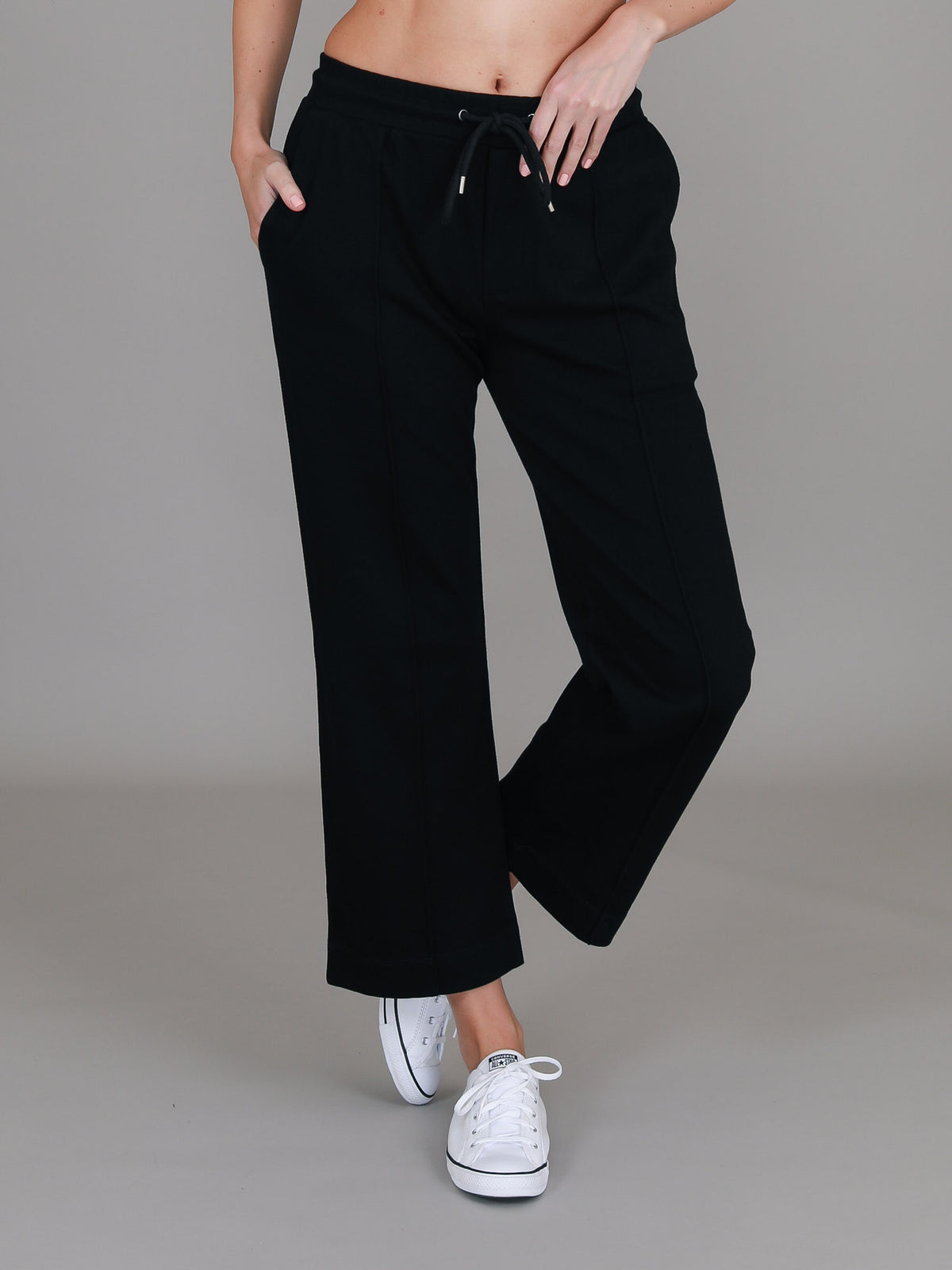 womens black straight leg pants