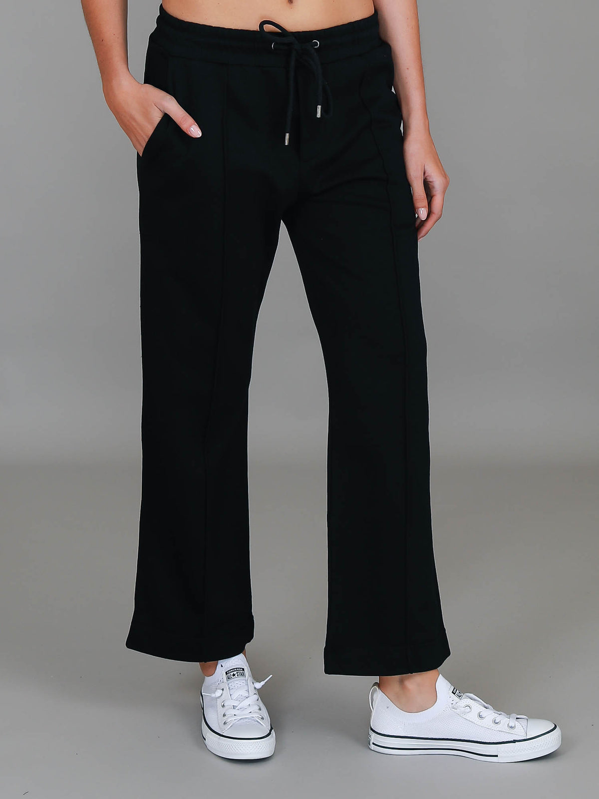 black baggy sweatpants