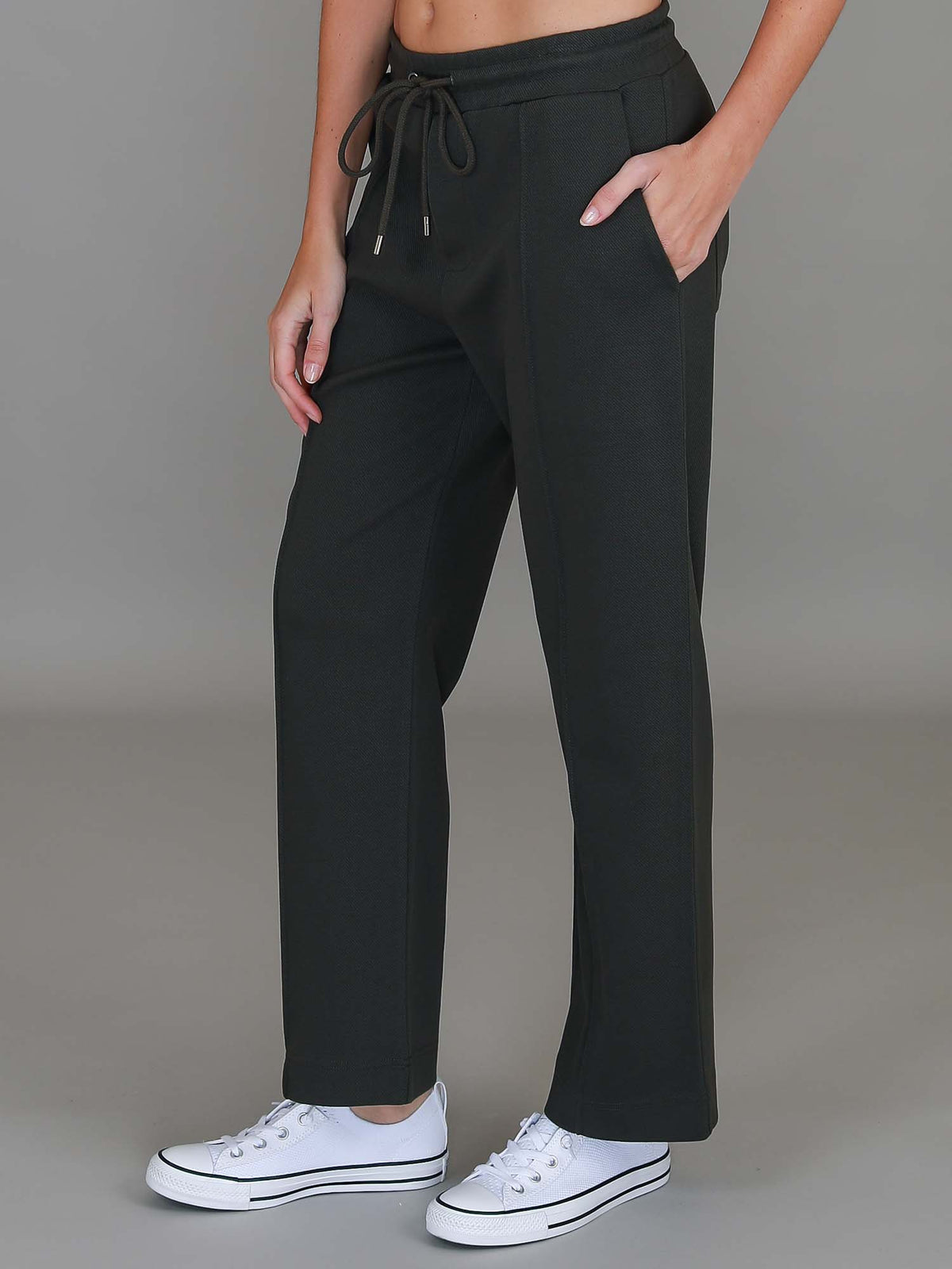 straight leg pants women khaki