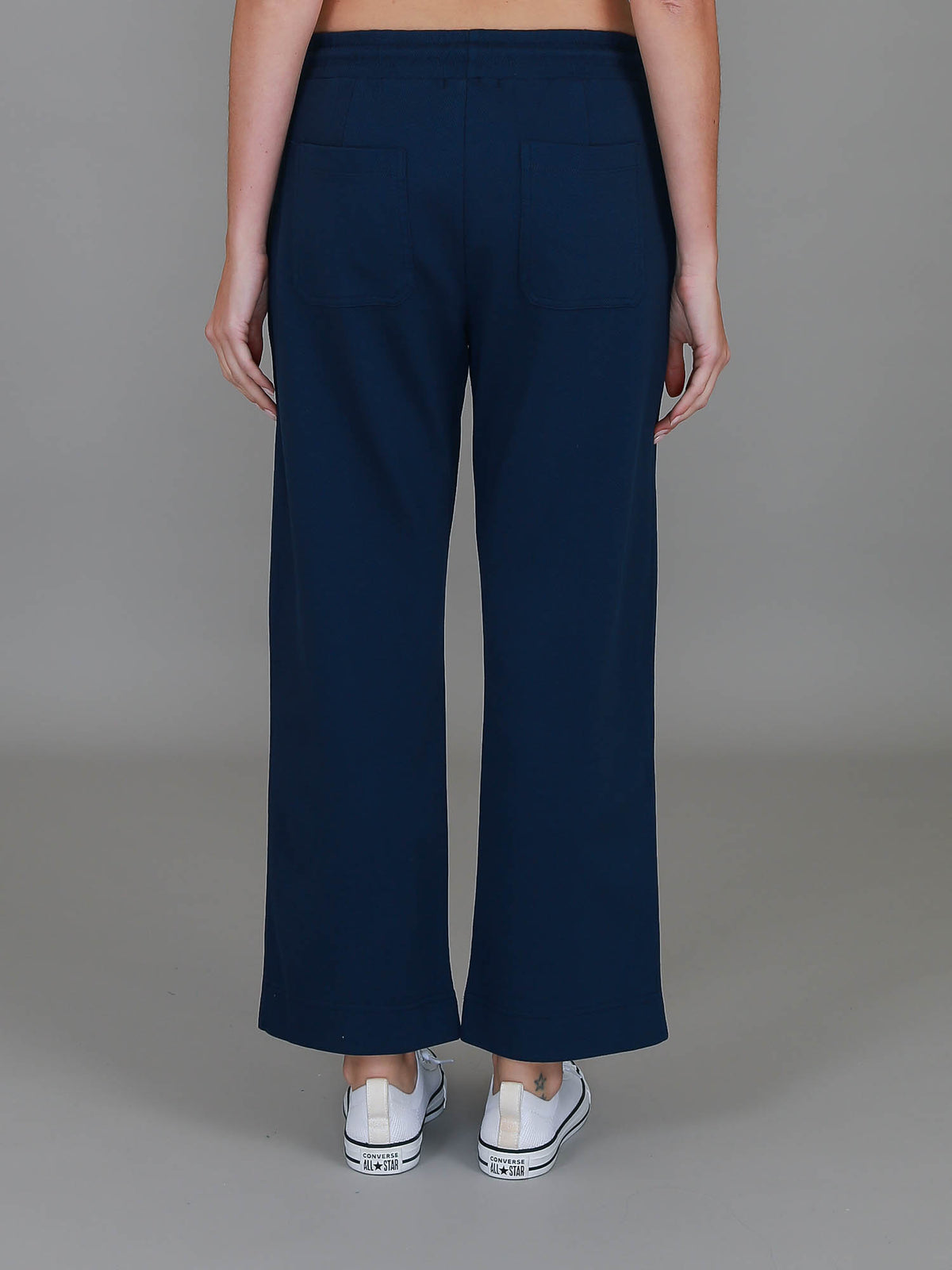 navy straight leg sweatpants
