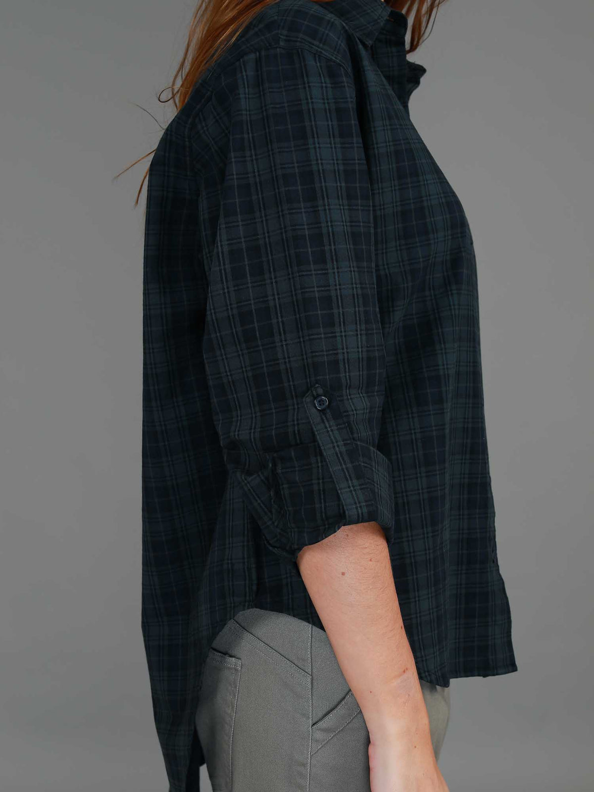 green check shirt oversized