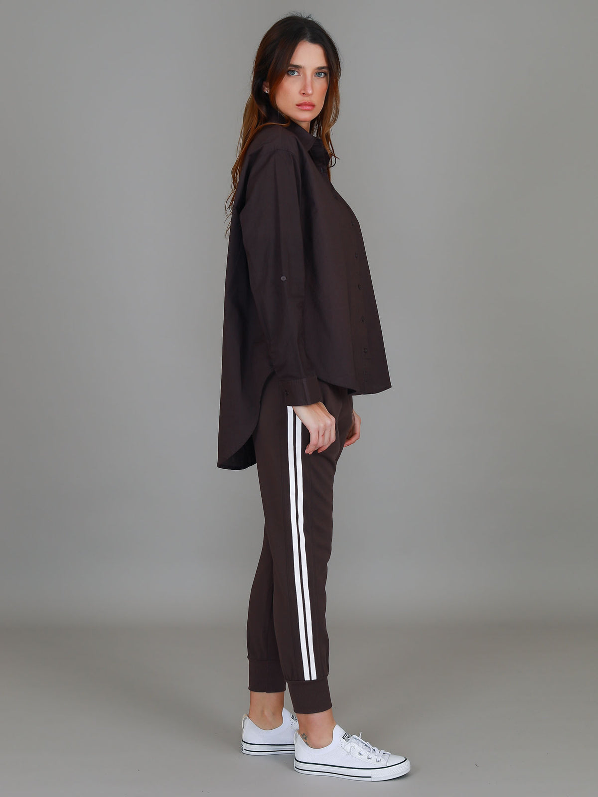 espresso oversize shirt