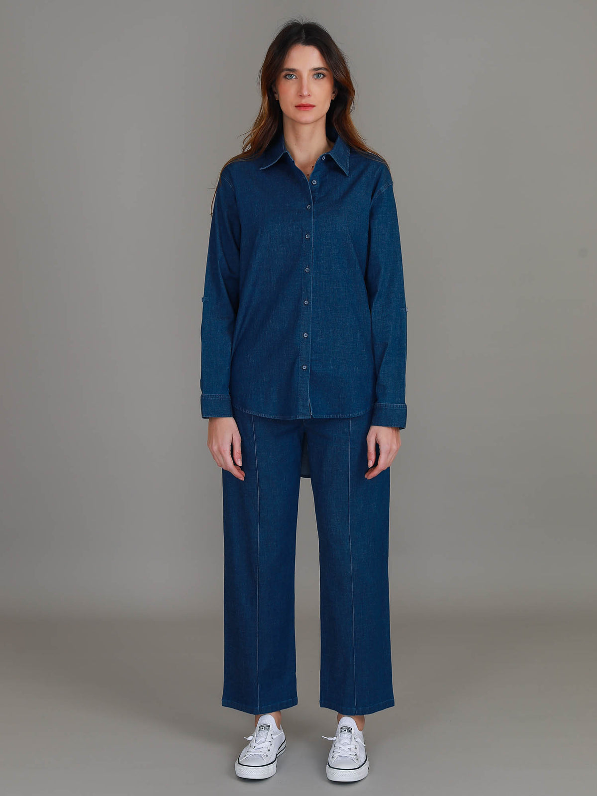 ladies denim shirt