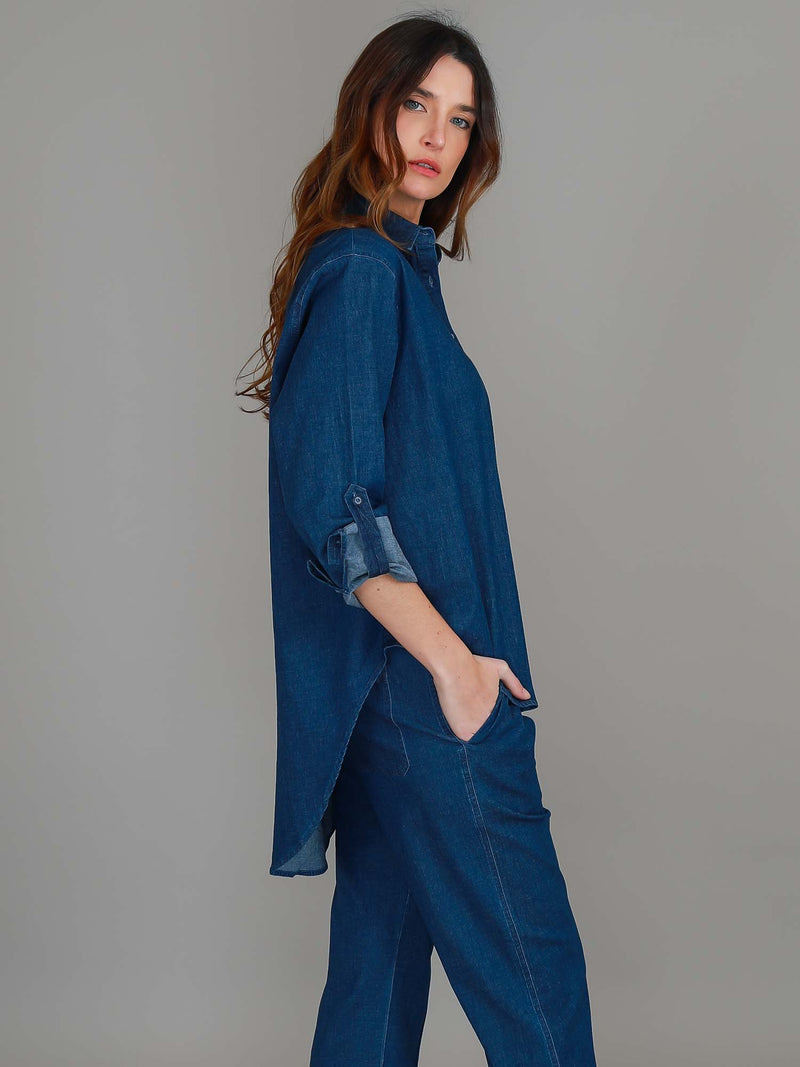 denim shirt #color_jean blue